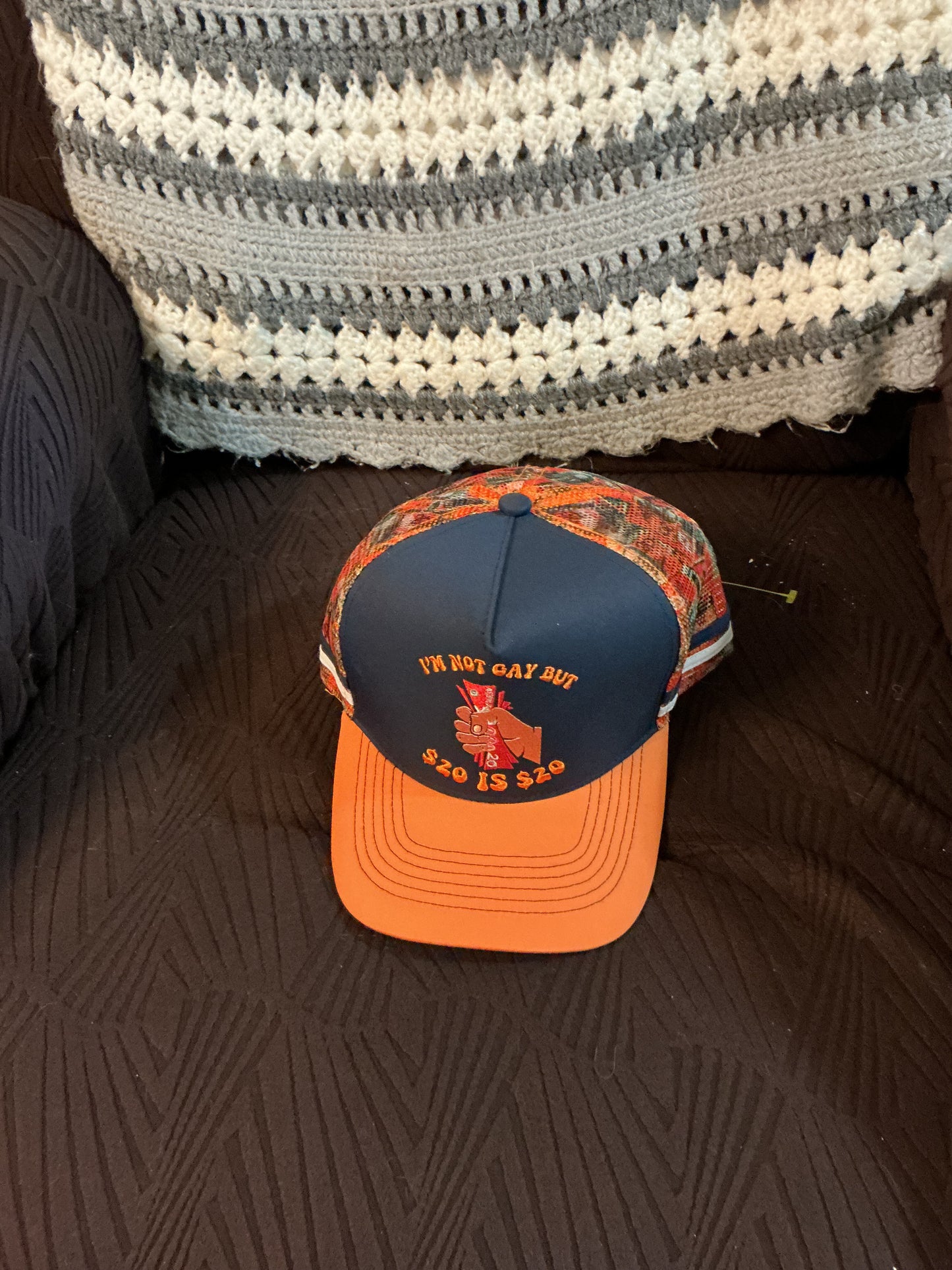 VTG CTC Joke Logo “ I’m not Gay but… $20 Is $20” Trucker Snap Back Cap Unisex Adults