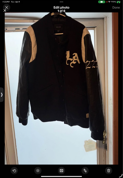 Adam Levine Varsity Jacket Mens XL  Quilted lining Embroidered Front And Back shipping available.