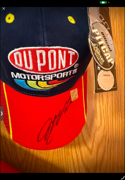 Vintage Chase Authentics Jeff Gordon Signed Nascar Racing Jacket & Cap COA -NWT