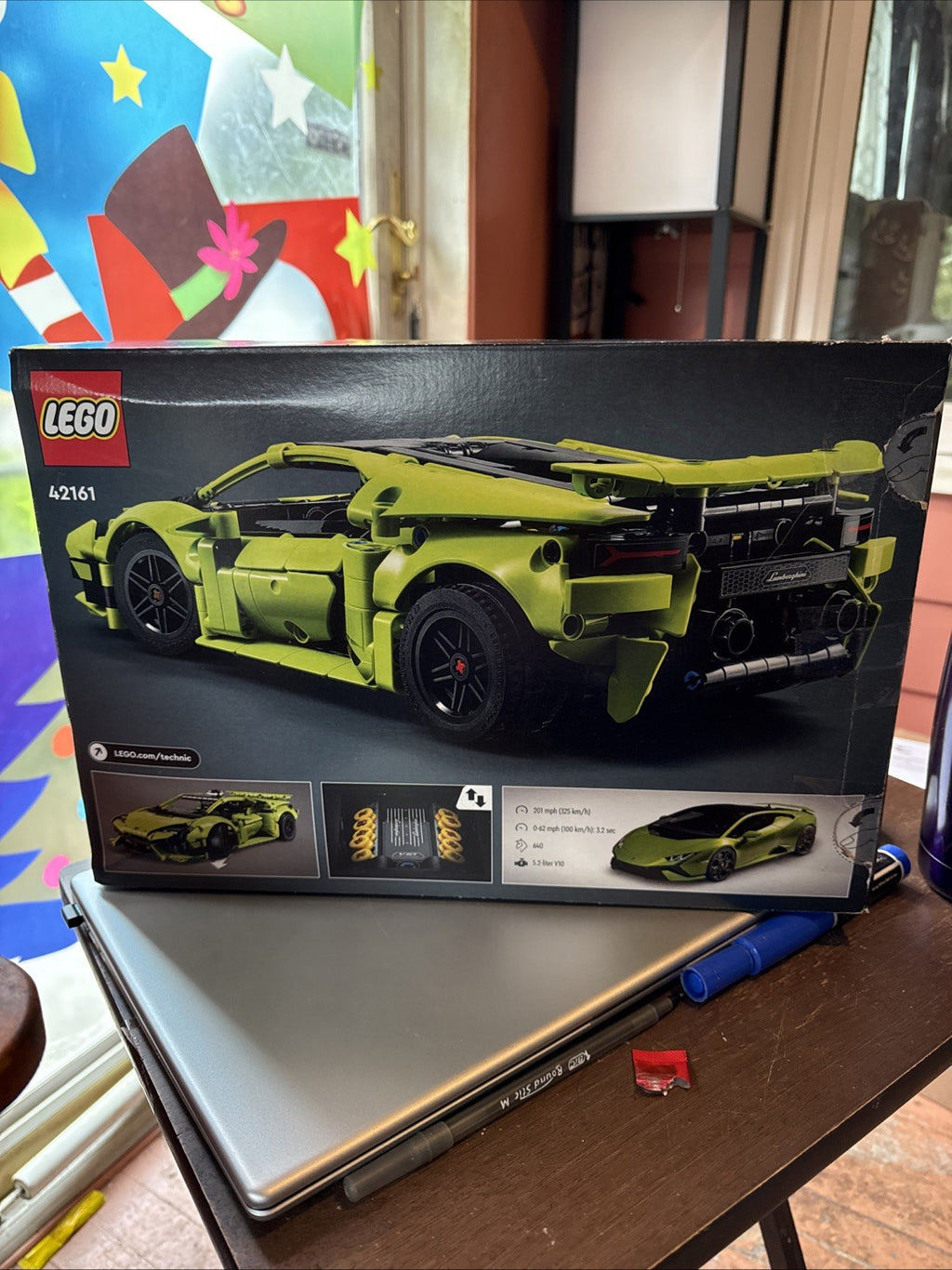 DMG BOX LEGO Technic 42161 Lamborghini Huracán Tecnica All Contents Sealed SHE 51