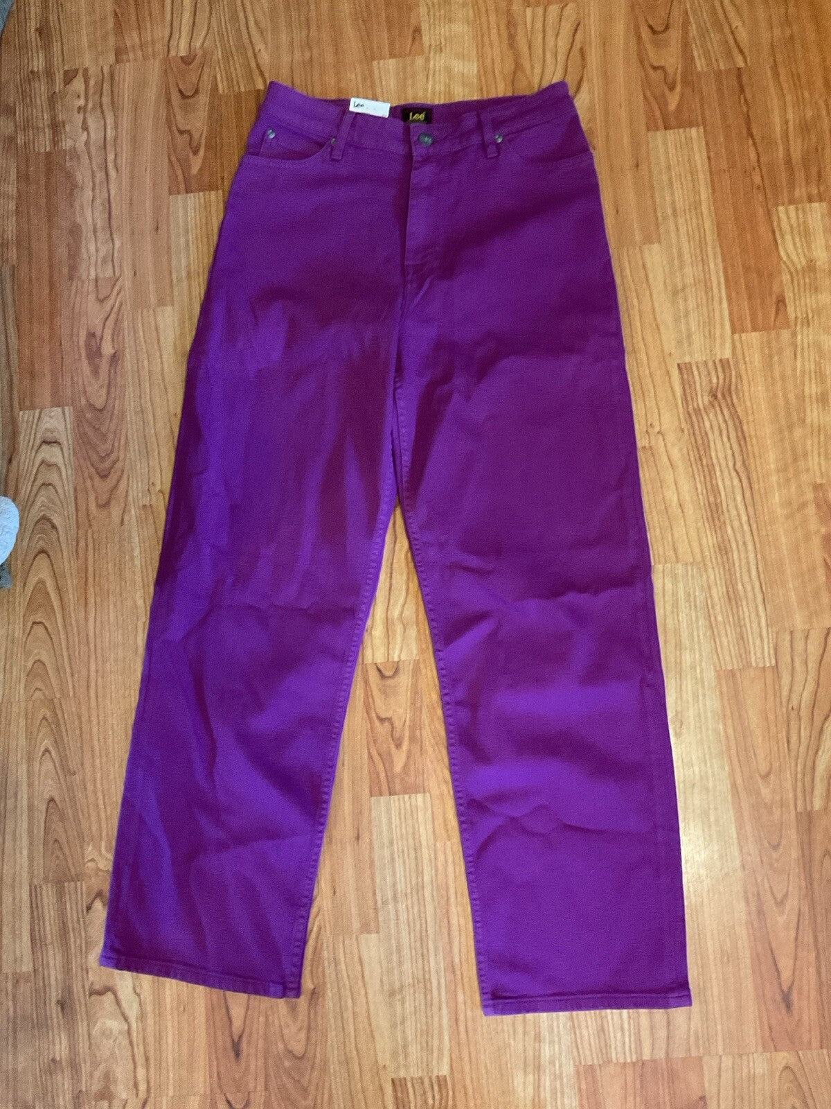 Lee Wide Leg Long Size M/30 Purple Jeans B 3111
