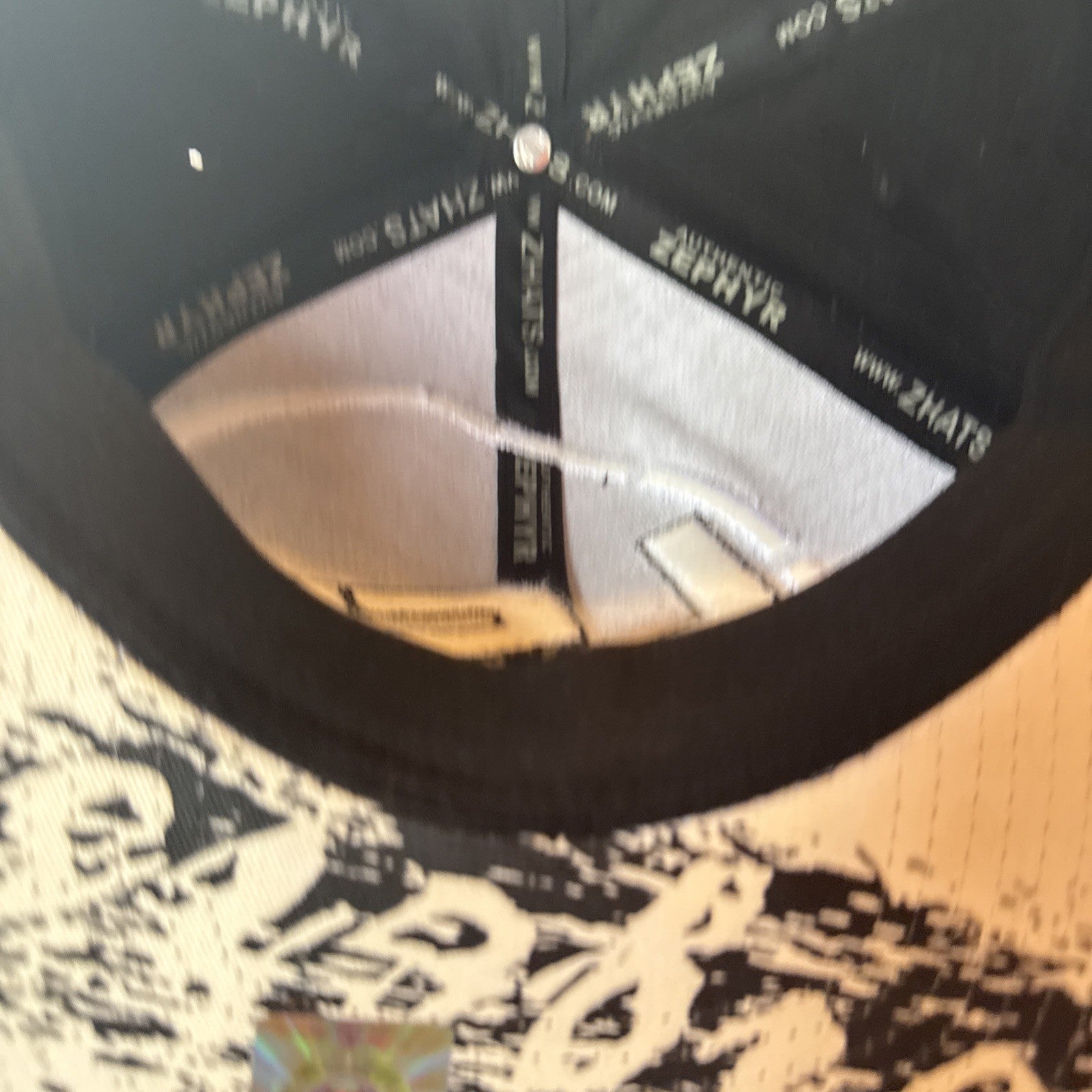 LSU Tigers Zephyr Black Stretch Hat Cap Size Lg/XLg BIN 63