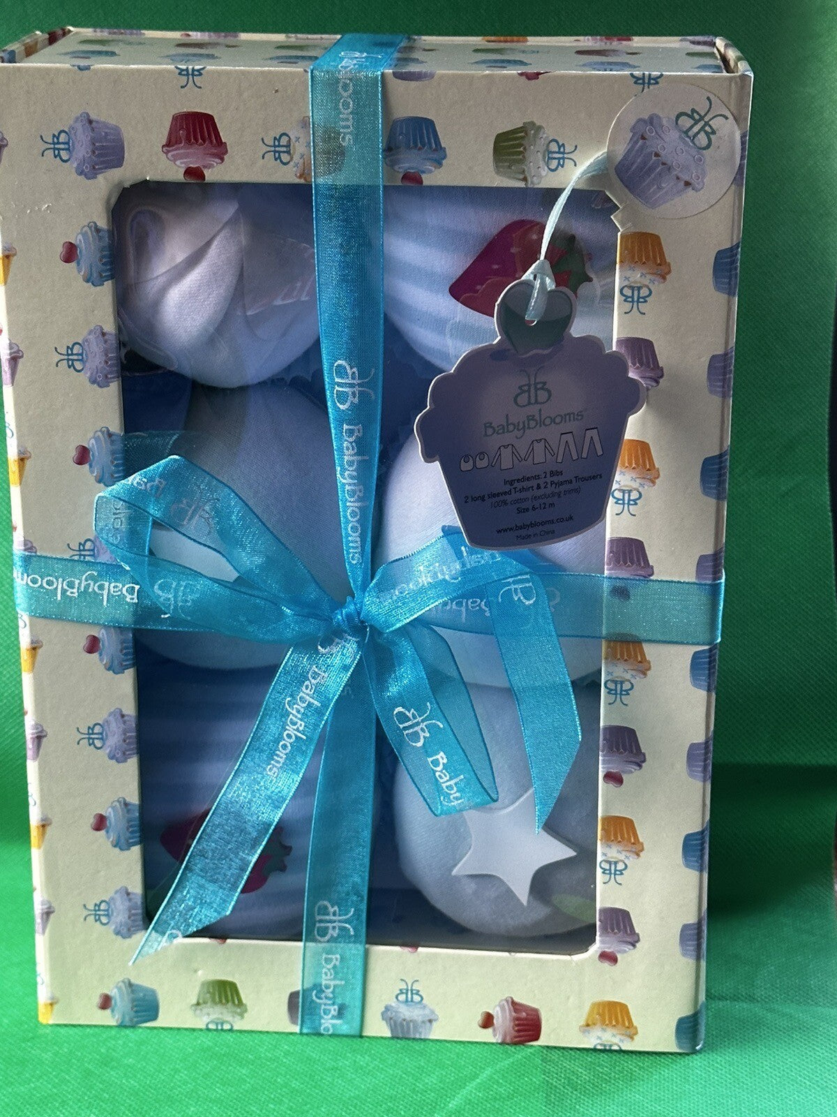 “BABYBLOOMS”  Baby Shower Gift Shirts, Pants, And Bibs boys 06-12 Mos BIB 11