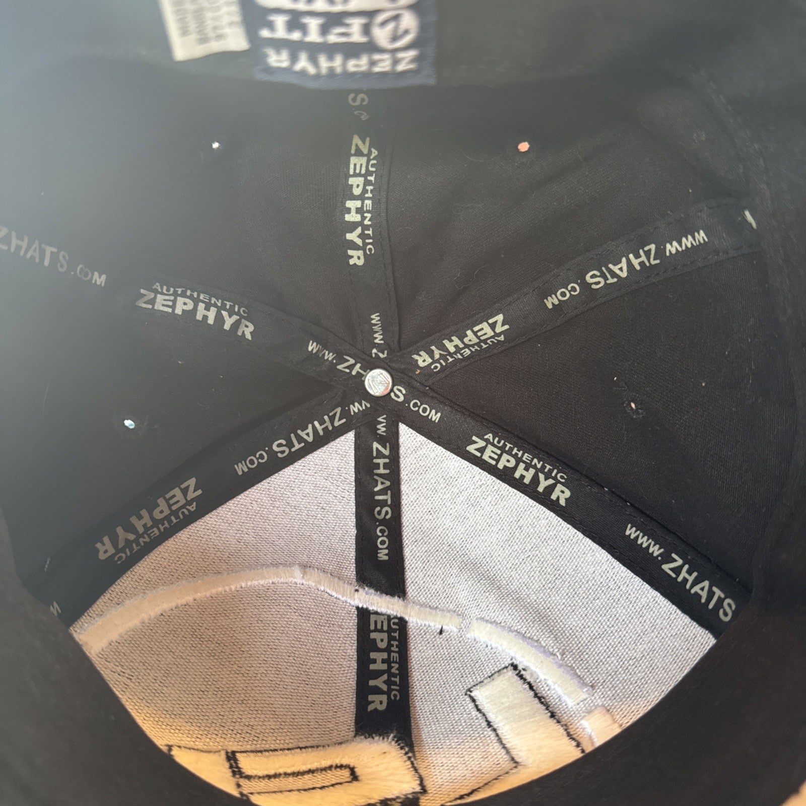 LSU Tigers Zephyr Black Stretch Hat Cap Size Lg/XLg BIN 62