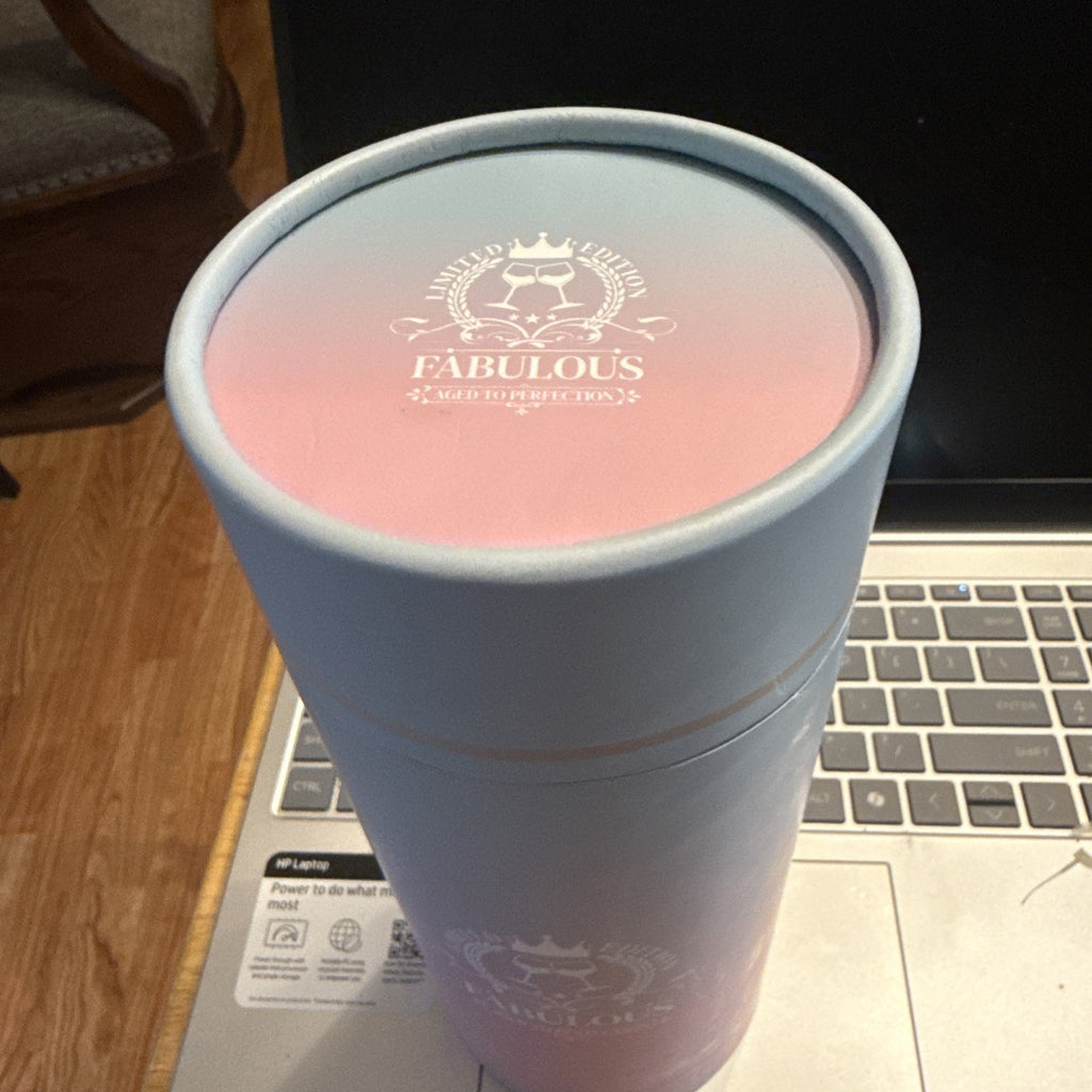 1984 Vntg "Aged to Perfection"  Wine Glass - Great Birthday Gift With Case BIN 92