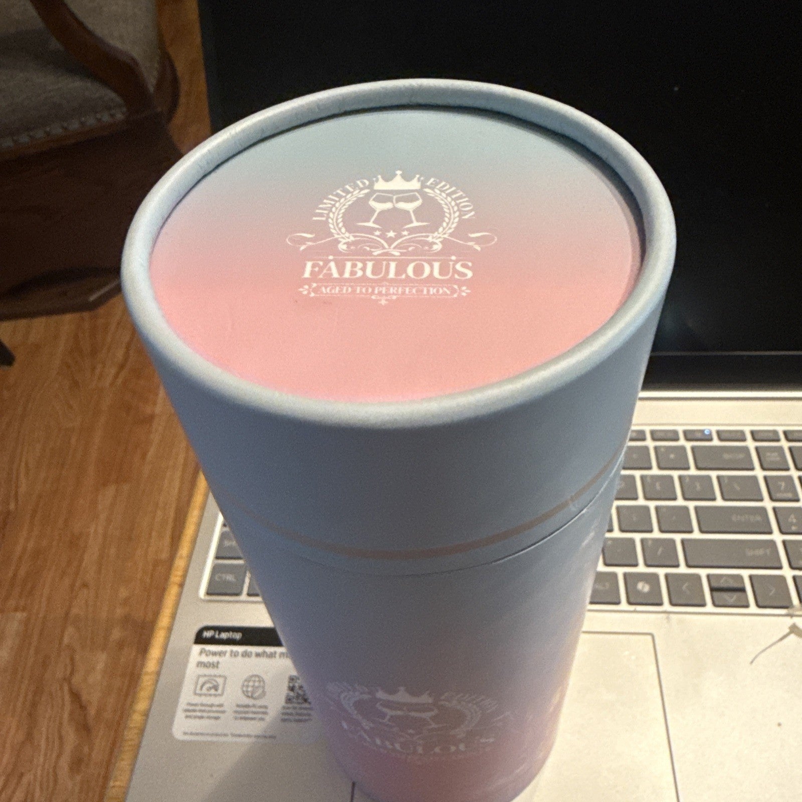 1984 Vntg "Aged to Perfection"  Wine Glass - Great Birthday Gift With Case BIN 92