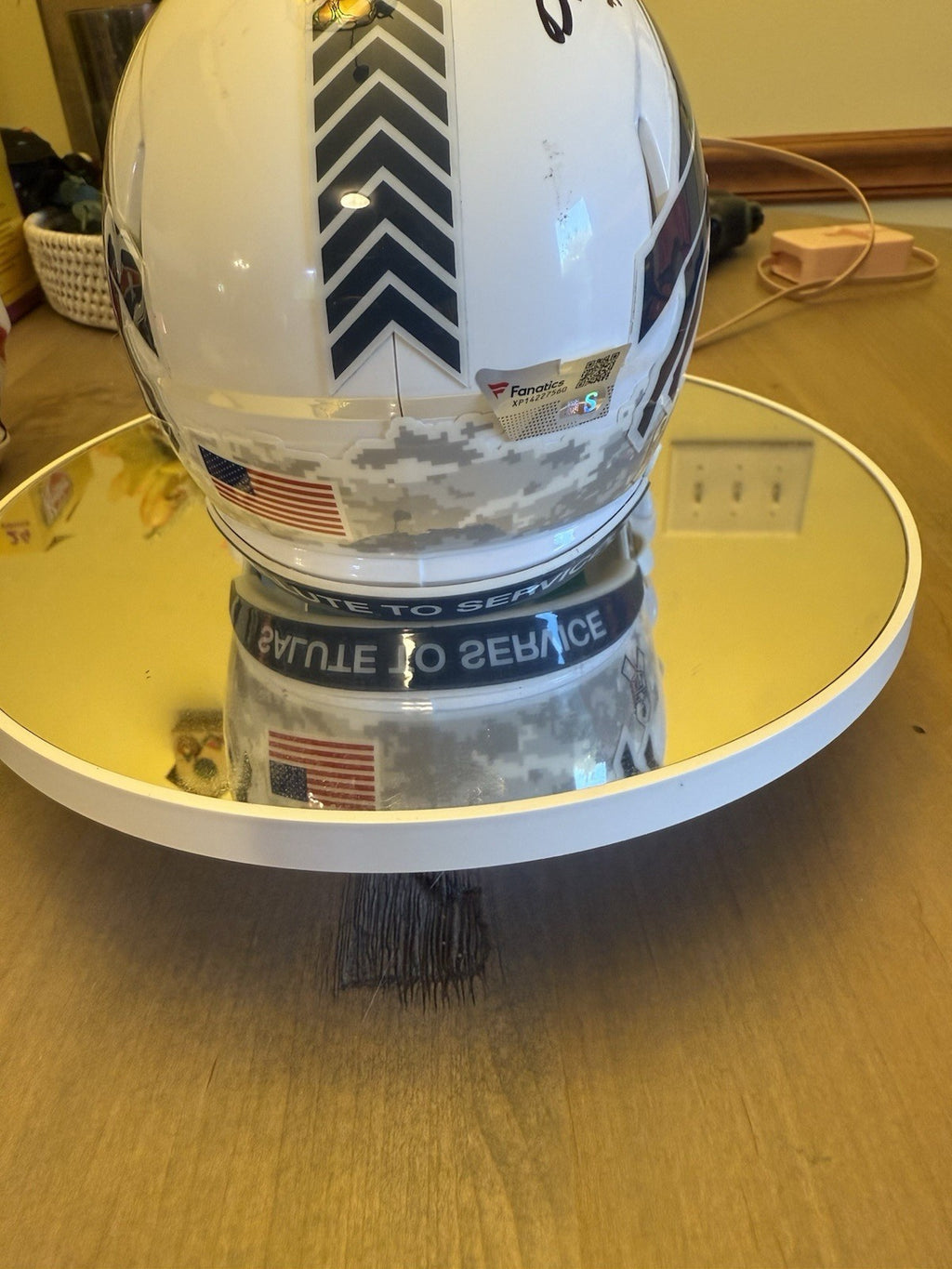 Buffalo Bills Signed Kincaid Mini Salute To Service Helmet - FANATICS3