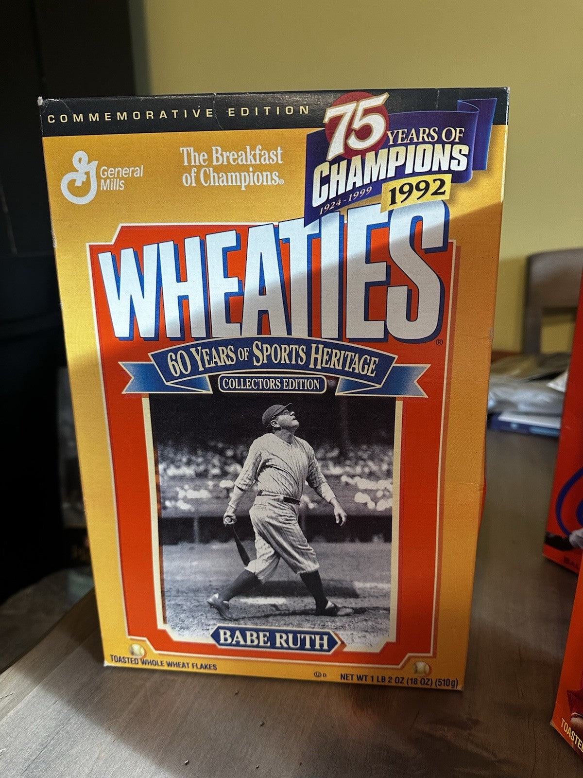 LOT (3) Vintage Wheaties Cereal Box Tiger Woods, Babe Ruth, Cal Ripken Unopened3