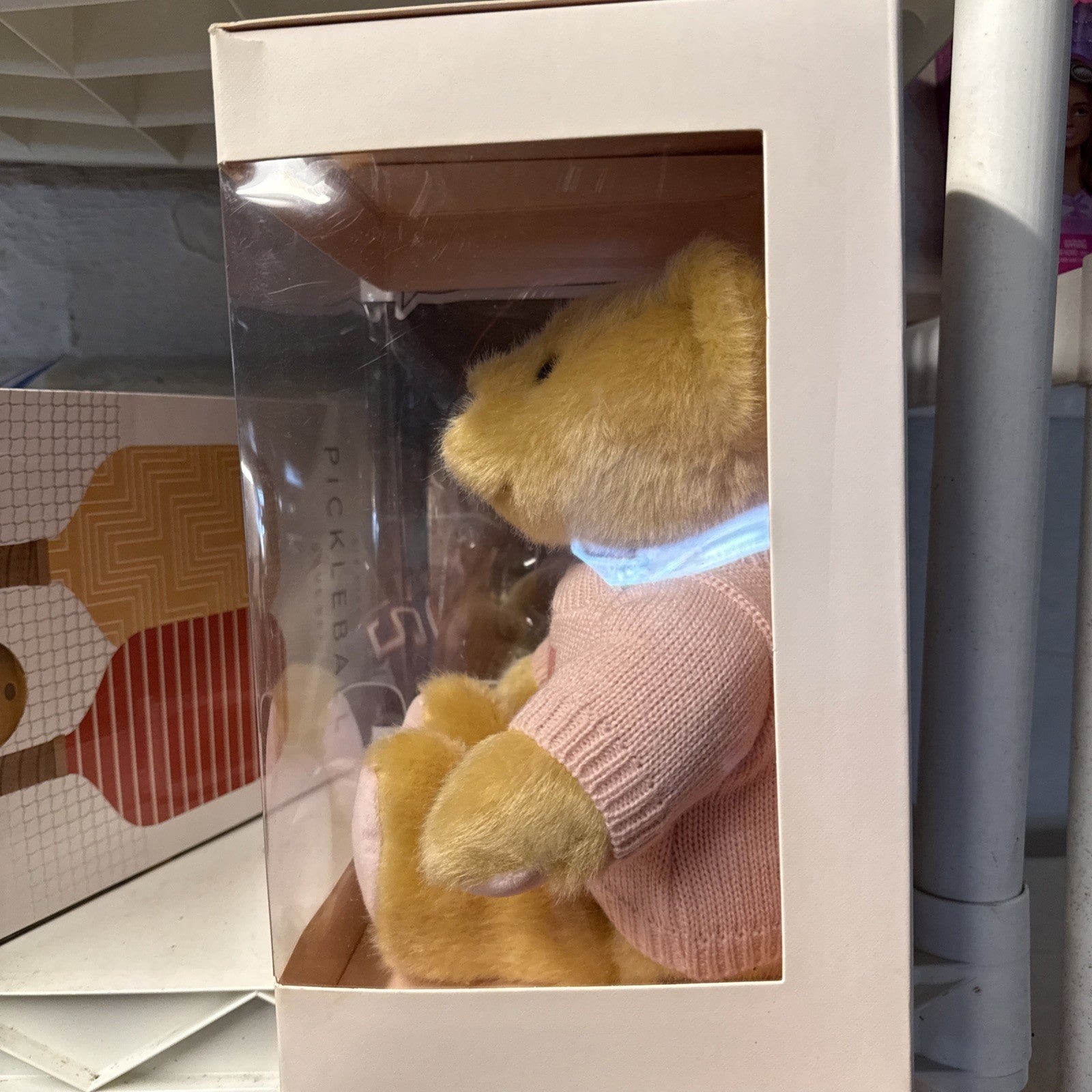 2022 Ralph Lauren The ROMANCE BEAR Plush Teddy Bear wearing Pink Sweater   SHE 22