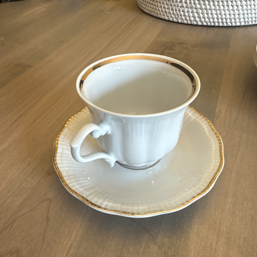 (4) VTG. WALBRZYCH / SOUTHINGTON Poland EMPIRE Dinnerware: CUPS & SAUCERS CHN 530