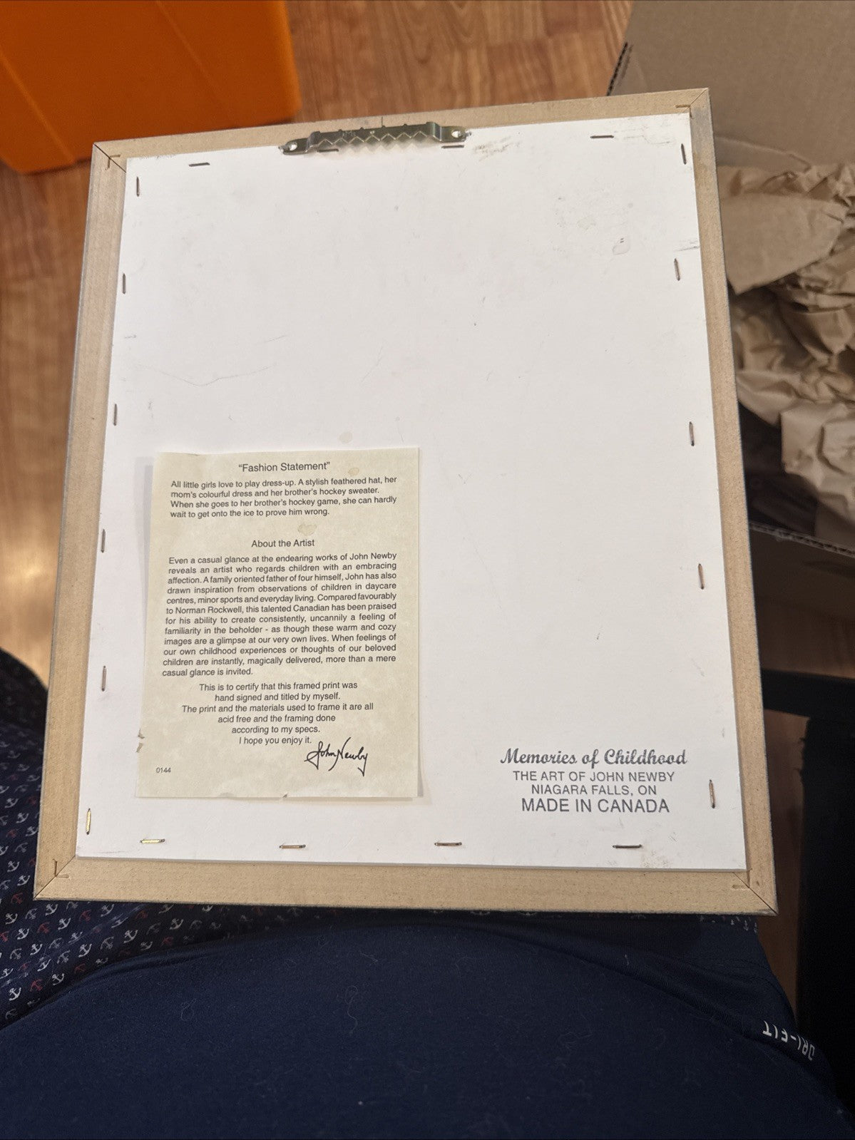 John Newby Print “Fashion Statement"  Dressing In Mirror Framed Signed BIN 234