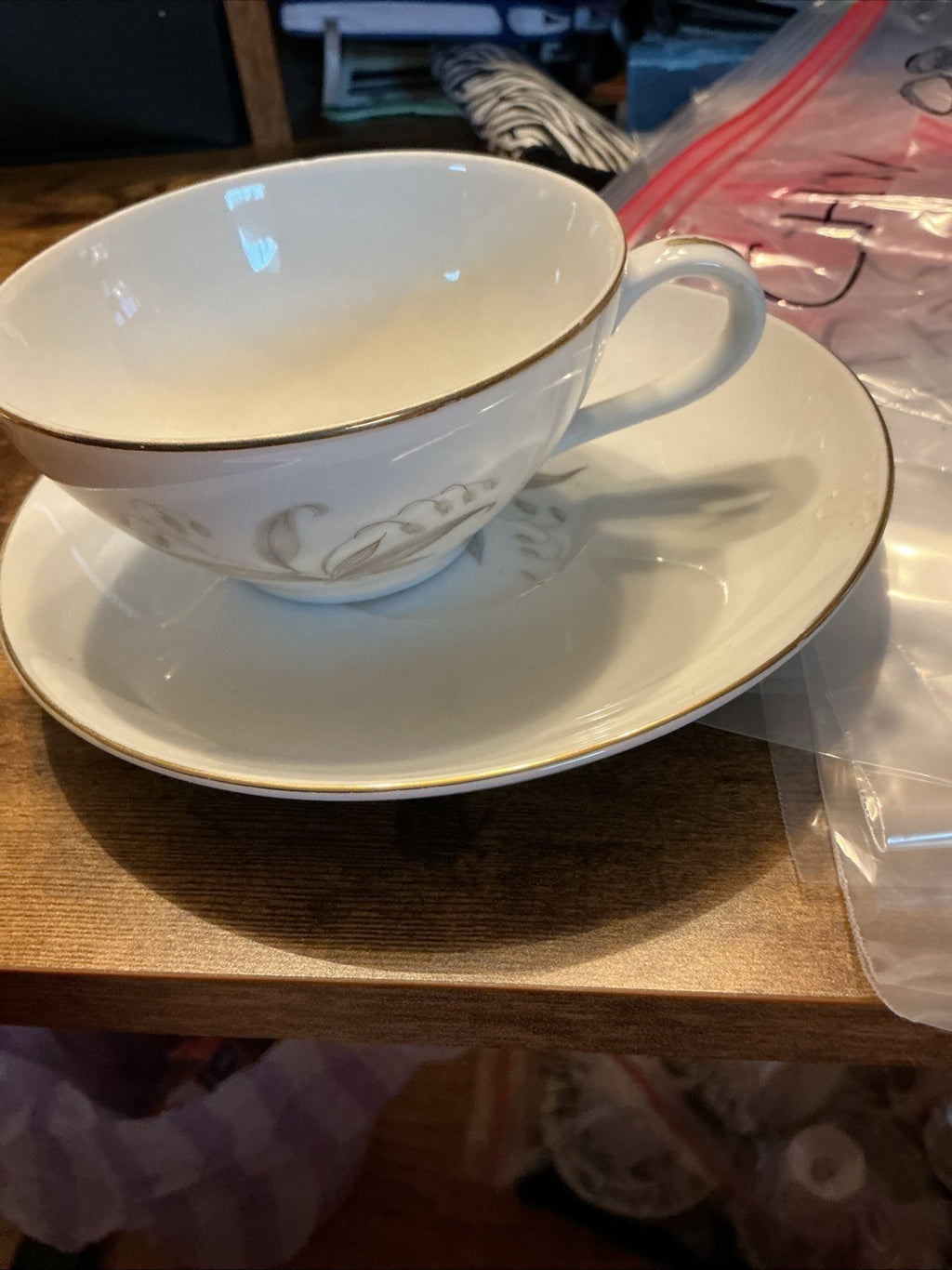 KAYSONS ~ "GOLDEN RHAPSODY' ~ CUP & SAUCER SET - JAPAN,  CHN 080