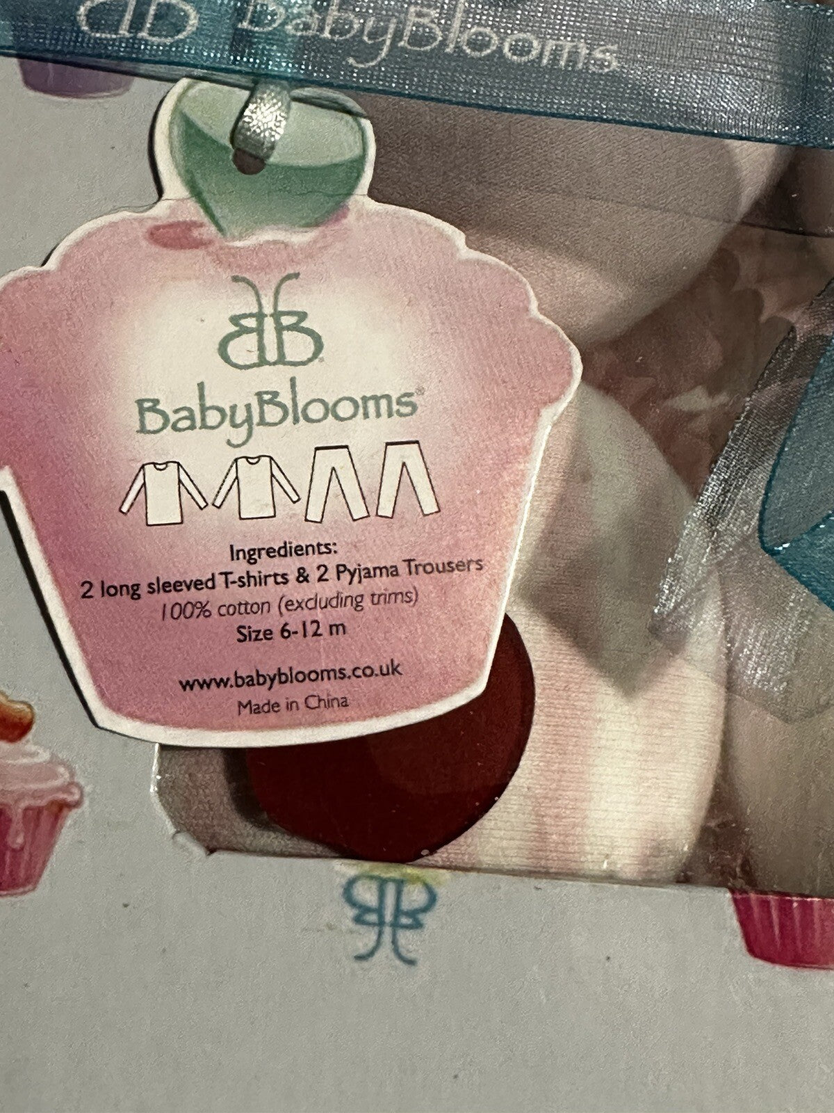 “BABYBLOOMS”  Baby Shower Gift Shirts, Pants, Girls 06-12 Mos BIB 21