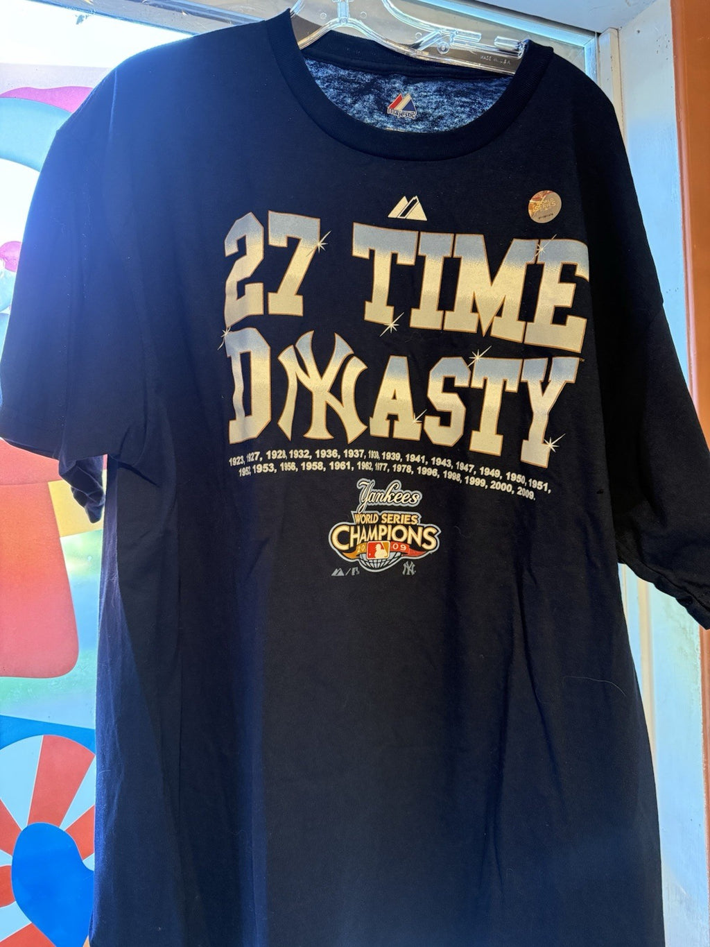 New York Yankees 27 time dynasty 2009 XL  T-shirt BIN 230