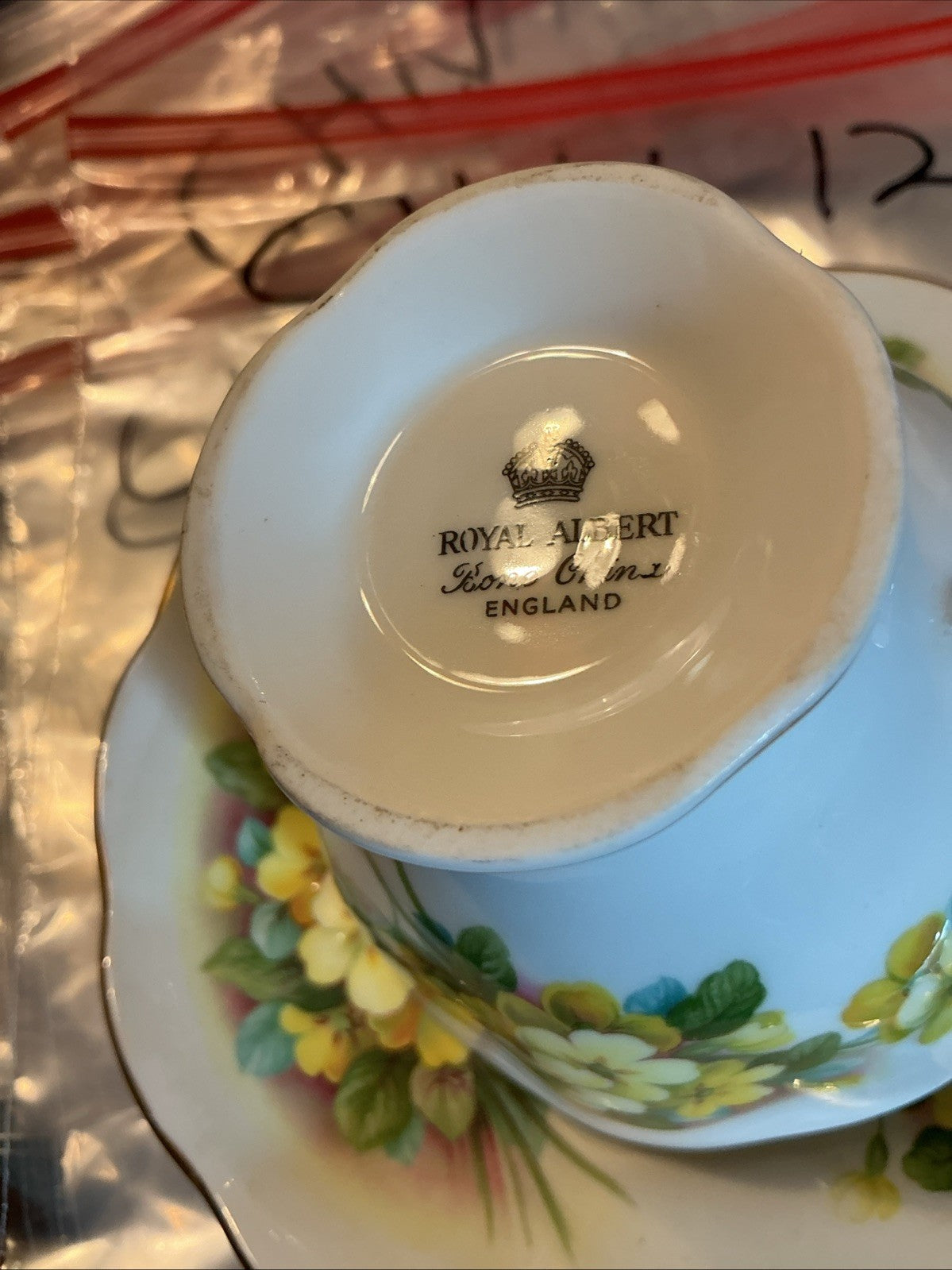 Royal albert Cup And saucer Yellow Floral.    CHN 031