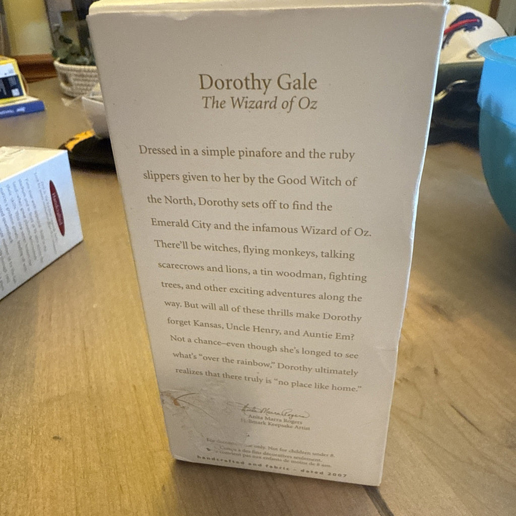 Hallmark Keepsake Ornament 2007 Dorthy Gale The Wizard Of Oz New In Box BIN 991