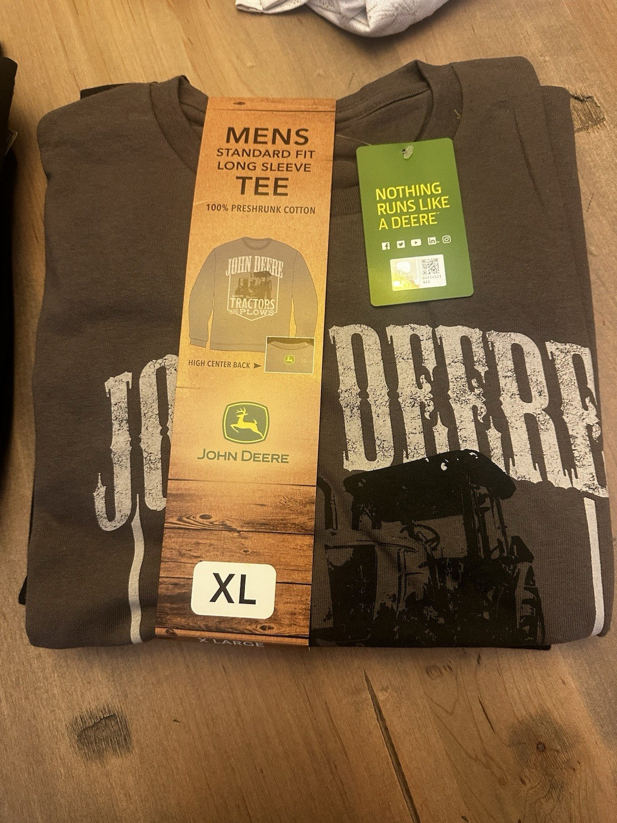 Mossy Oak Or John Deere Long  Sleeve Tee Shirt XL 3 Different Patterns MNC1