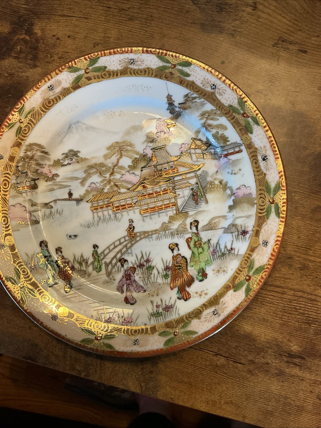 Nippon Royal Kaga 6in Plate Geisha - Vintage. CHN 521