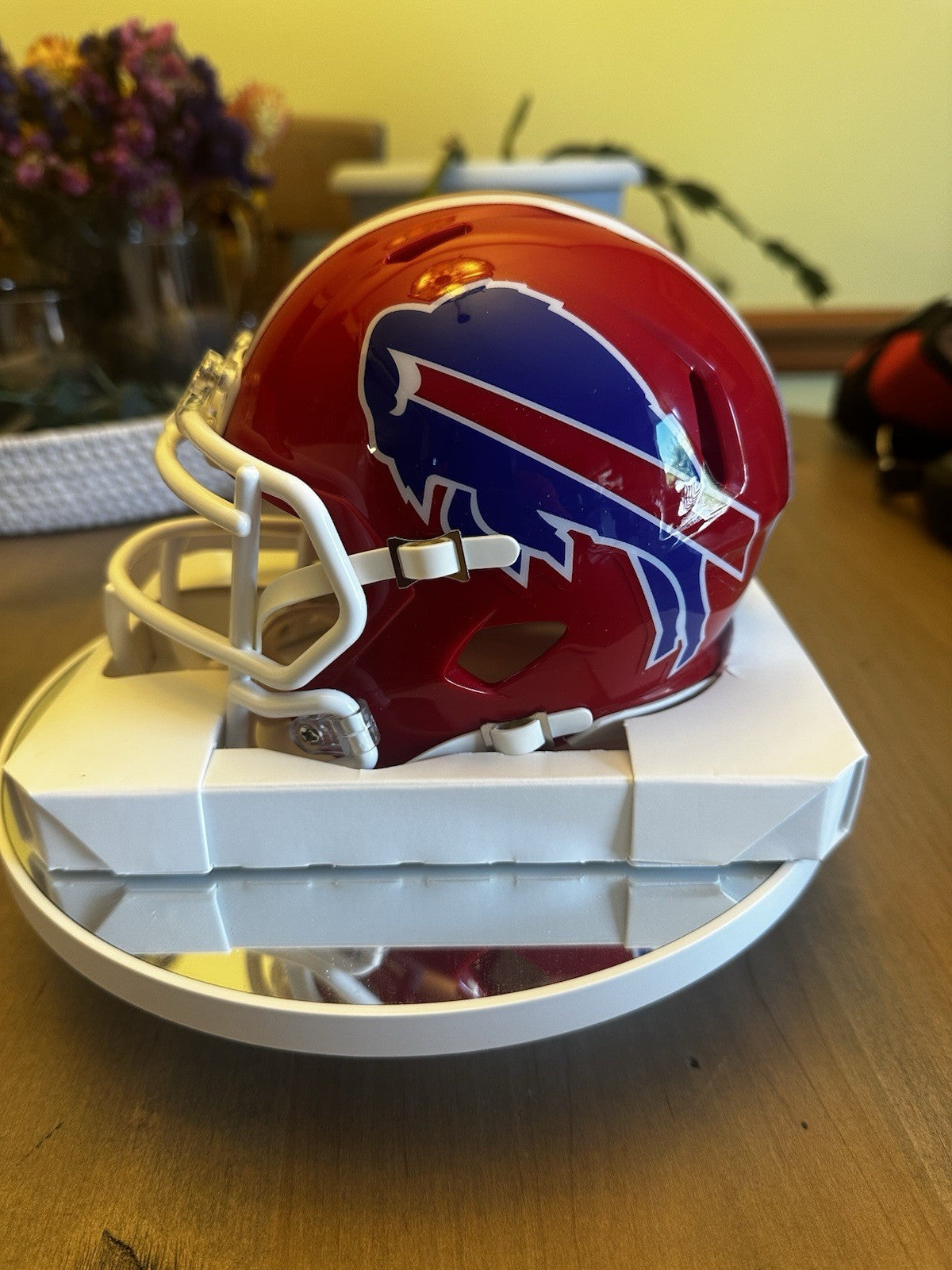 Scott Norwood Signed Auto Bills Mini Helmet With BAS COA2