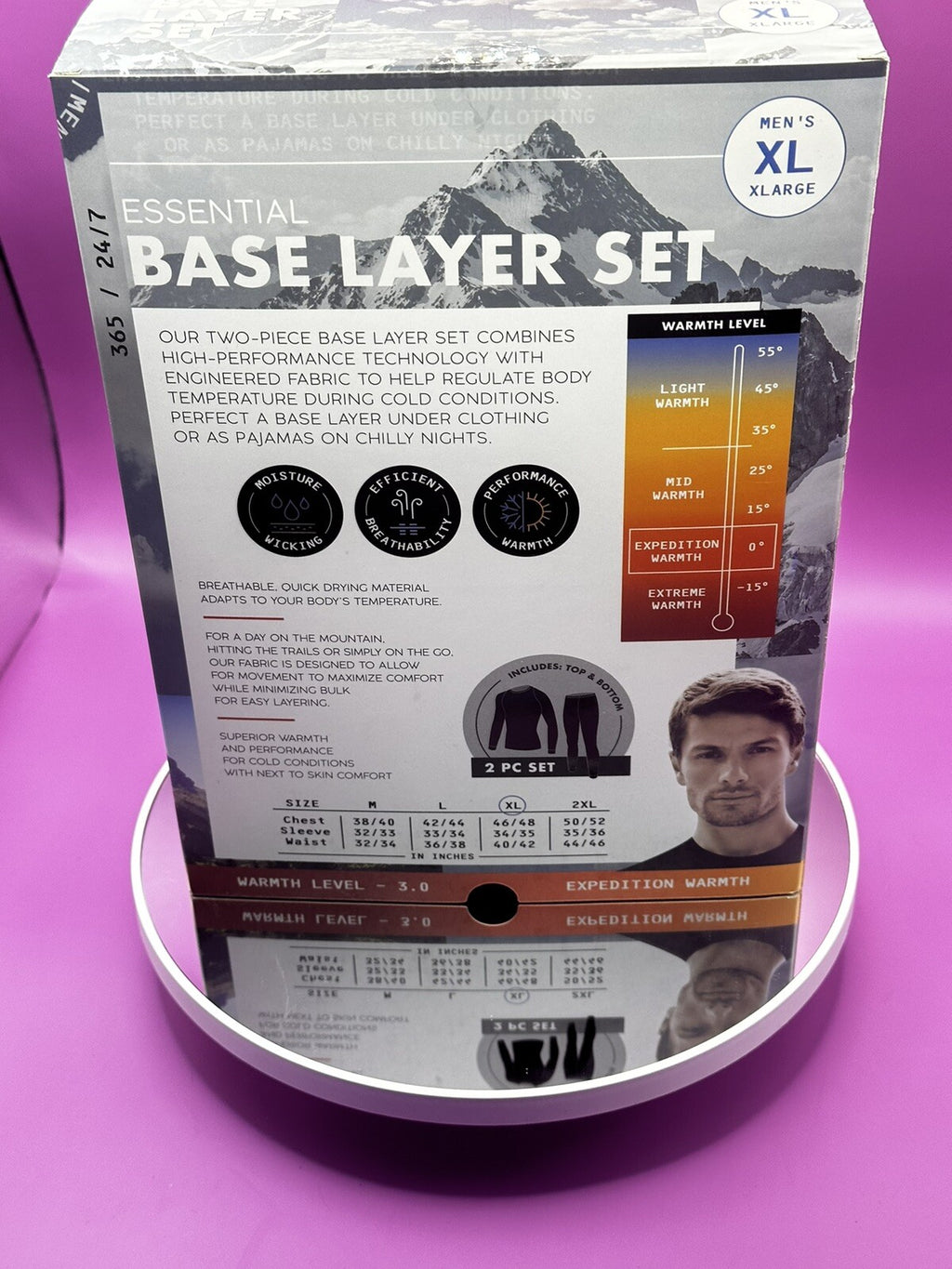 Blue Star Clothing Co. Men's XL Essential Base Layer 2 Pc Set Under Warmth SHE 51