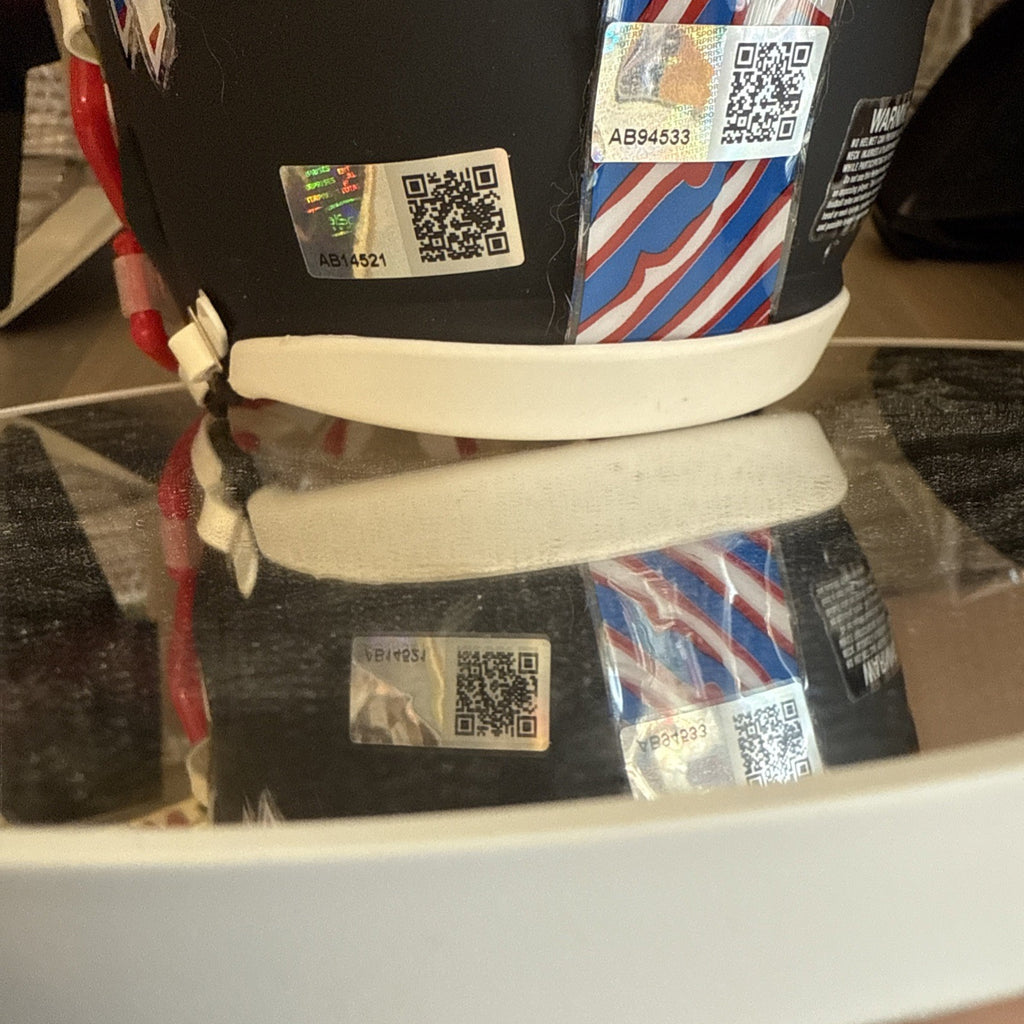 Fred Jackson/Ray Davis “ZUBAZ”Custom Signed Buffalo Bills Mini Helmet TSE Cert3