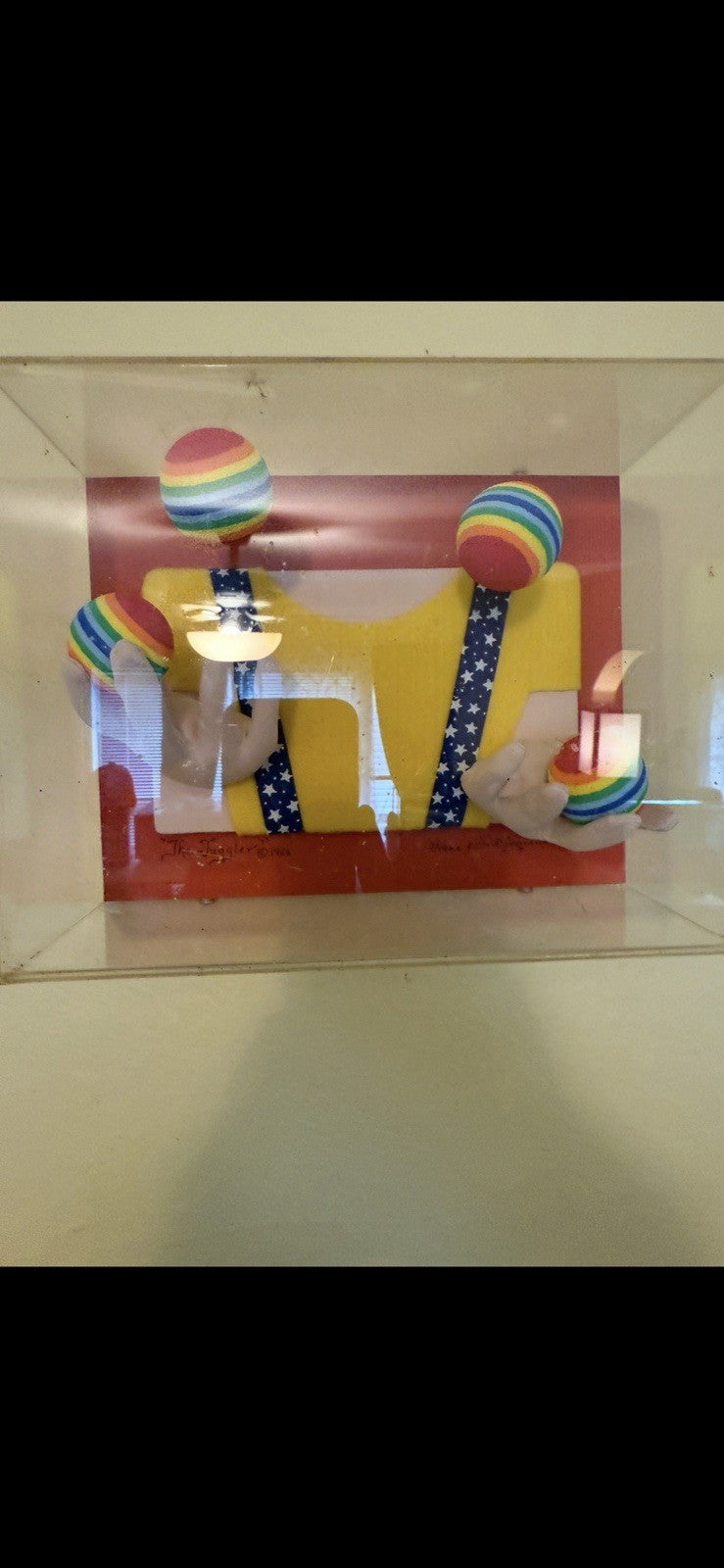 Rare Diorama Fabric Sculpture “The Juggler” by Helene & Bill Leonardi - 19861