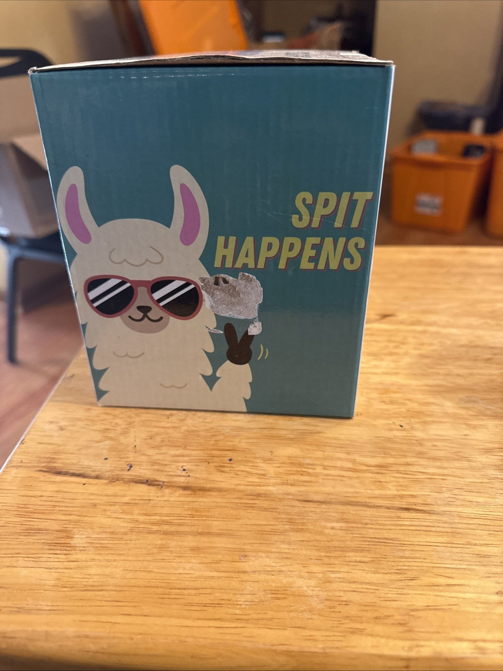 NIB Llhama Cup Mug & Coaster set Figural Ceramic Infloatables Coffee Tea BIN 991