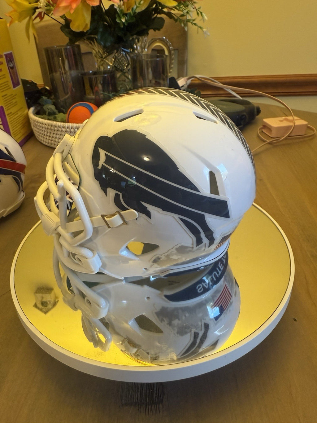 Buffalo Bills Signed Kincaid Mini Salute To Service Helmet - FANATICS1