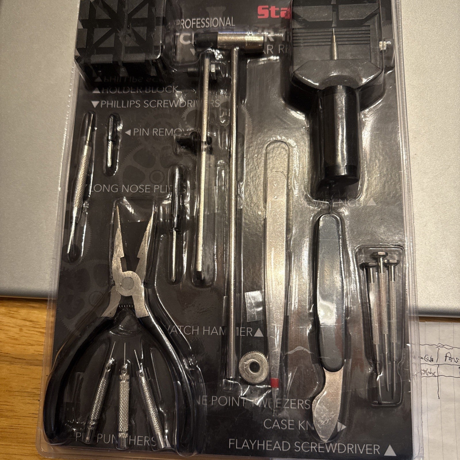 STALWART Watch Repair Tool Kit. 16 Pieces. New. TUB 30