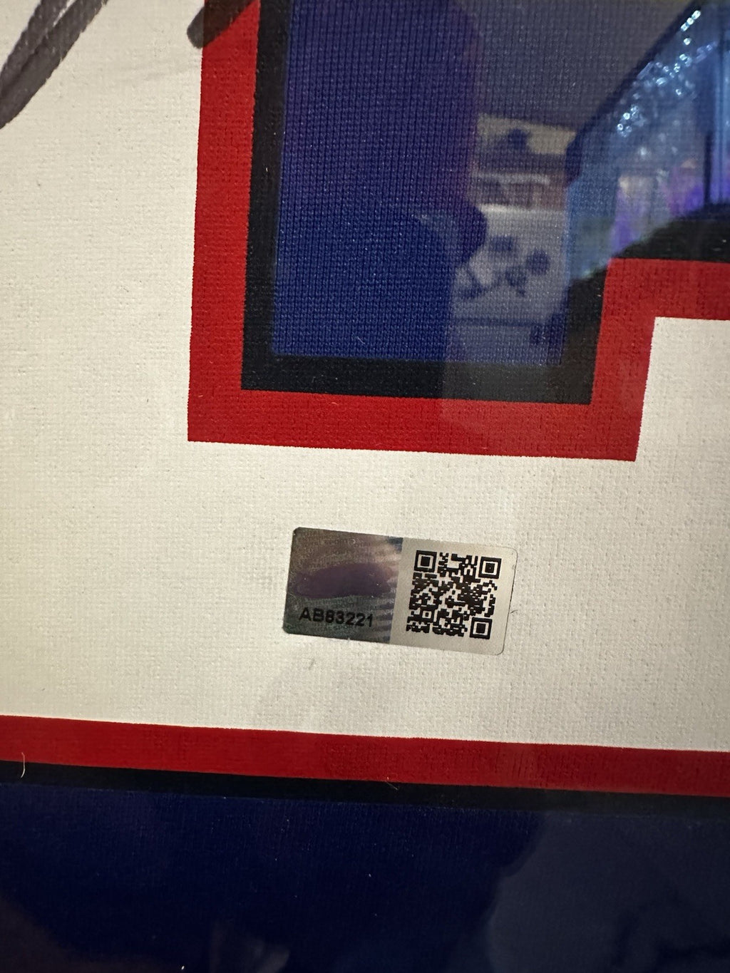 Ray Davis NIKE AUTHENTIC  Signed Framed Jersey TSE-COA Buffalo Bills5