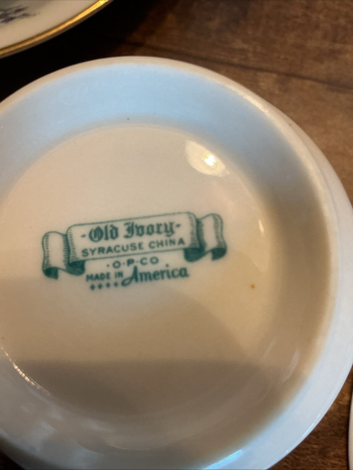 Syracuse China Selma Aberdeen Old Ivory Pattern  Teacup and Saucer. CHN 144