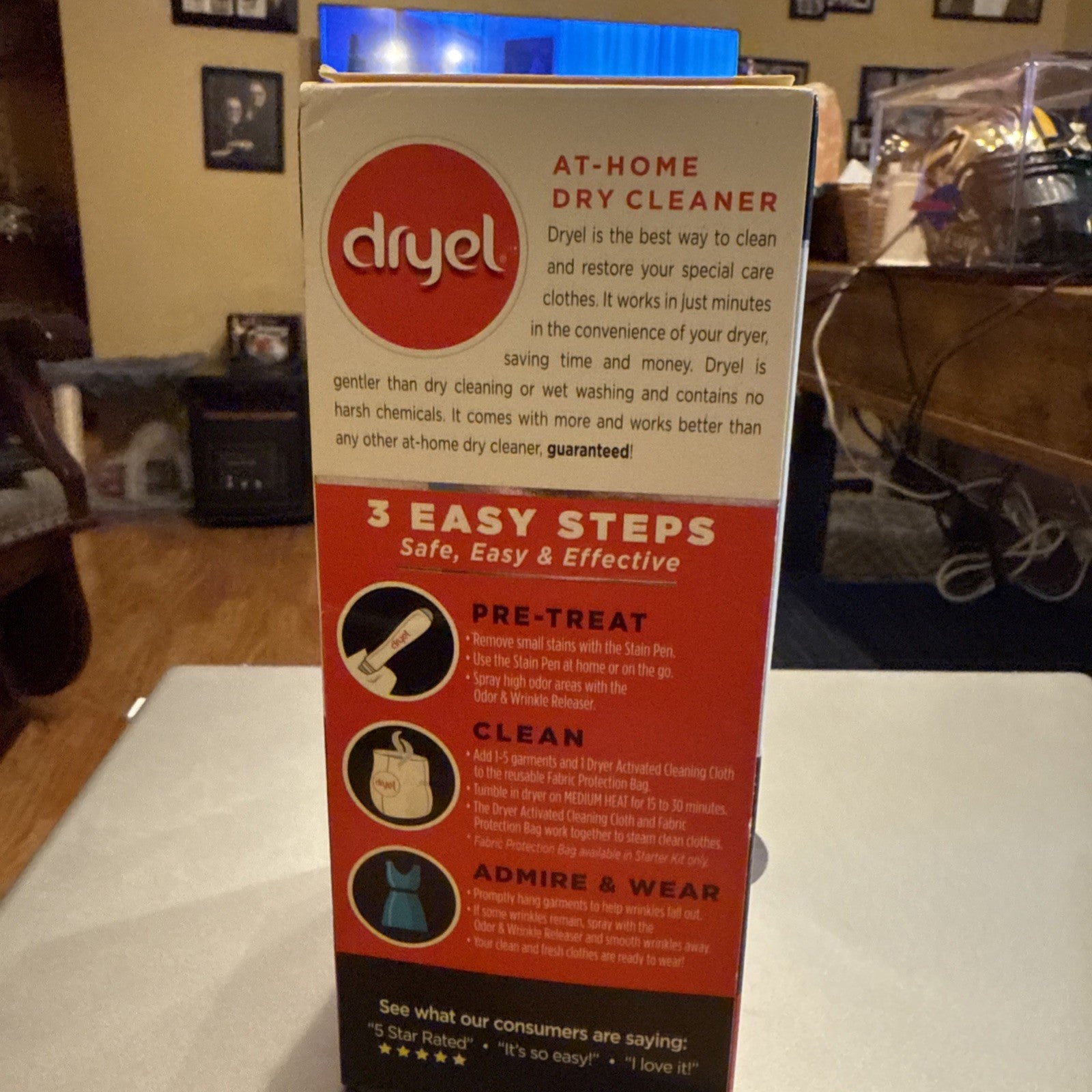 Dryel at-Home Dry Cleaner Refill Kit - 8 Loads - NIB  TUB 31