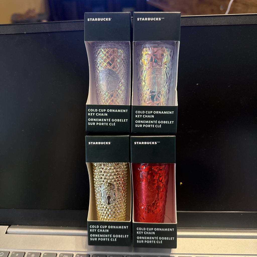 Starbucks Keychain Bundle LOT of 4 BRAND NEW BIN 90