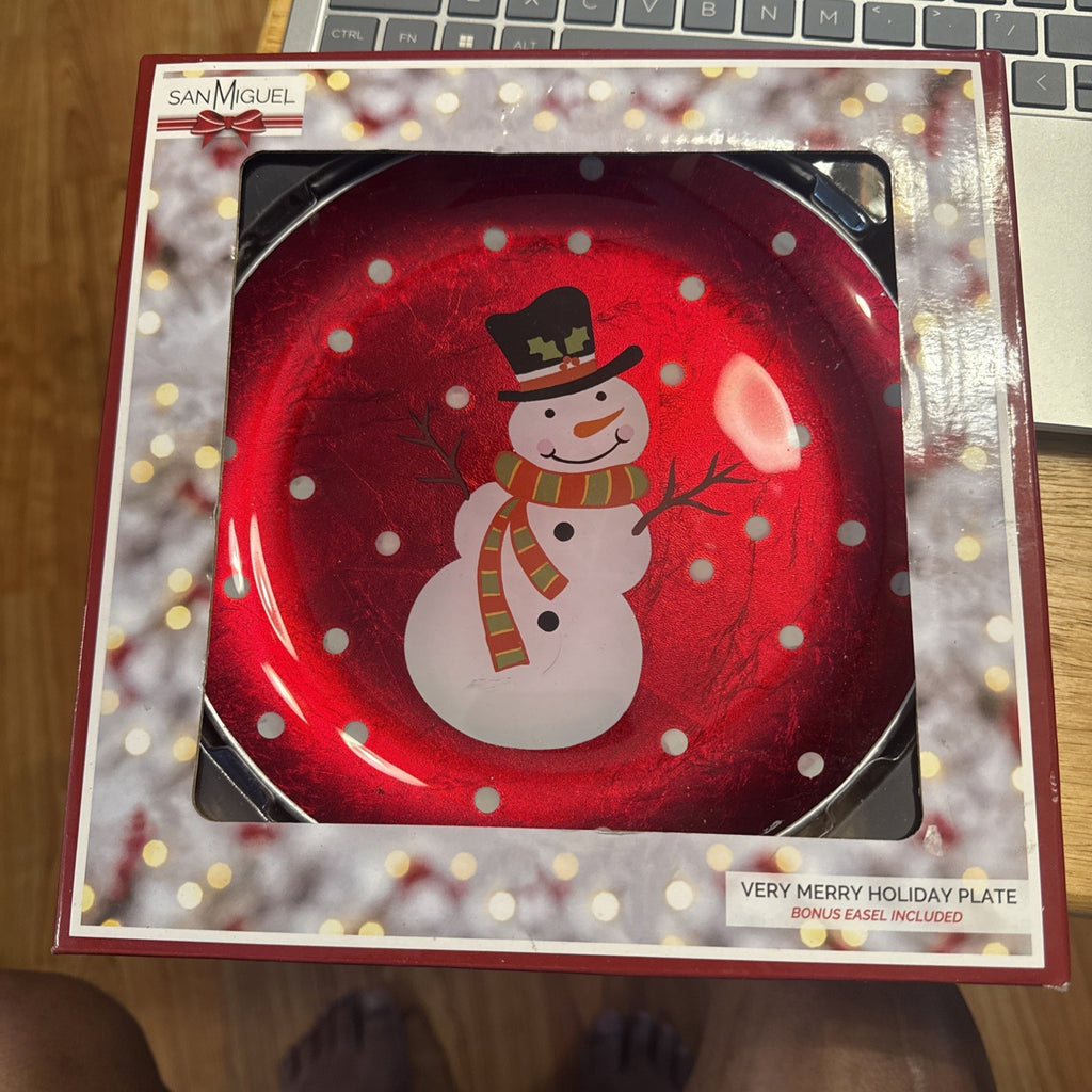 Christmas , San Miguel , Very Merry Holiday ( Snowman ) Easel Included , New0