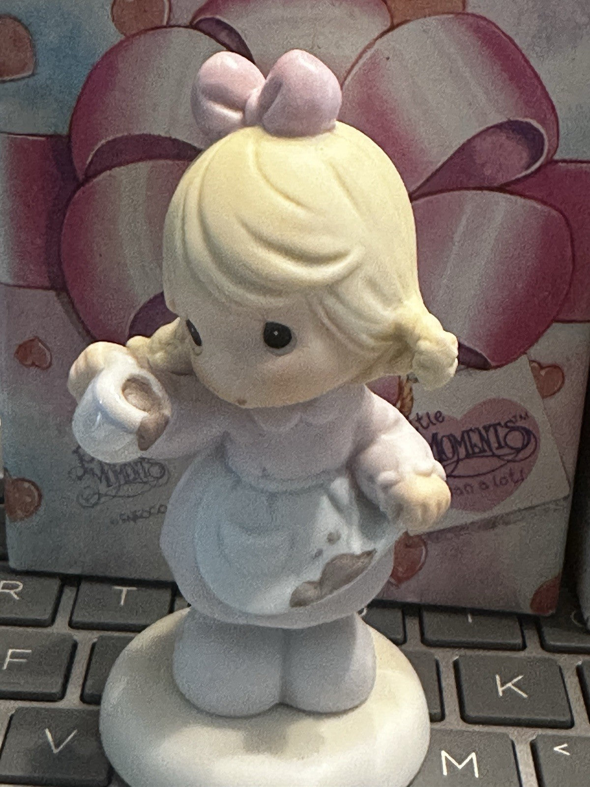 2 Enesco Precious Moments “Little Moments” 524034 & 692107 Figurines in Box XMAS3