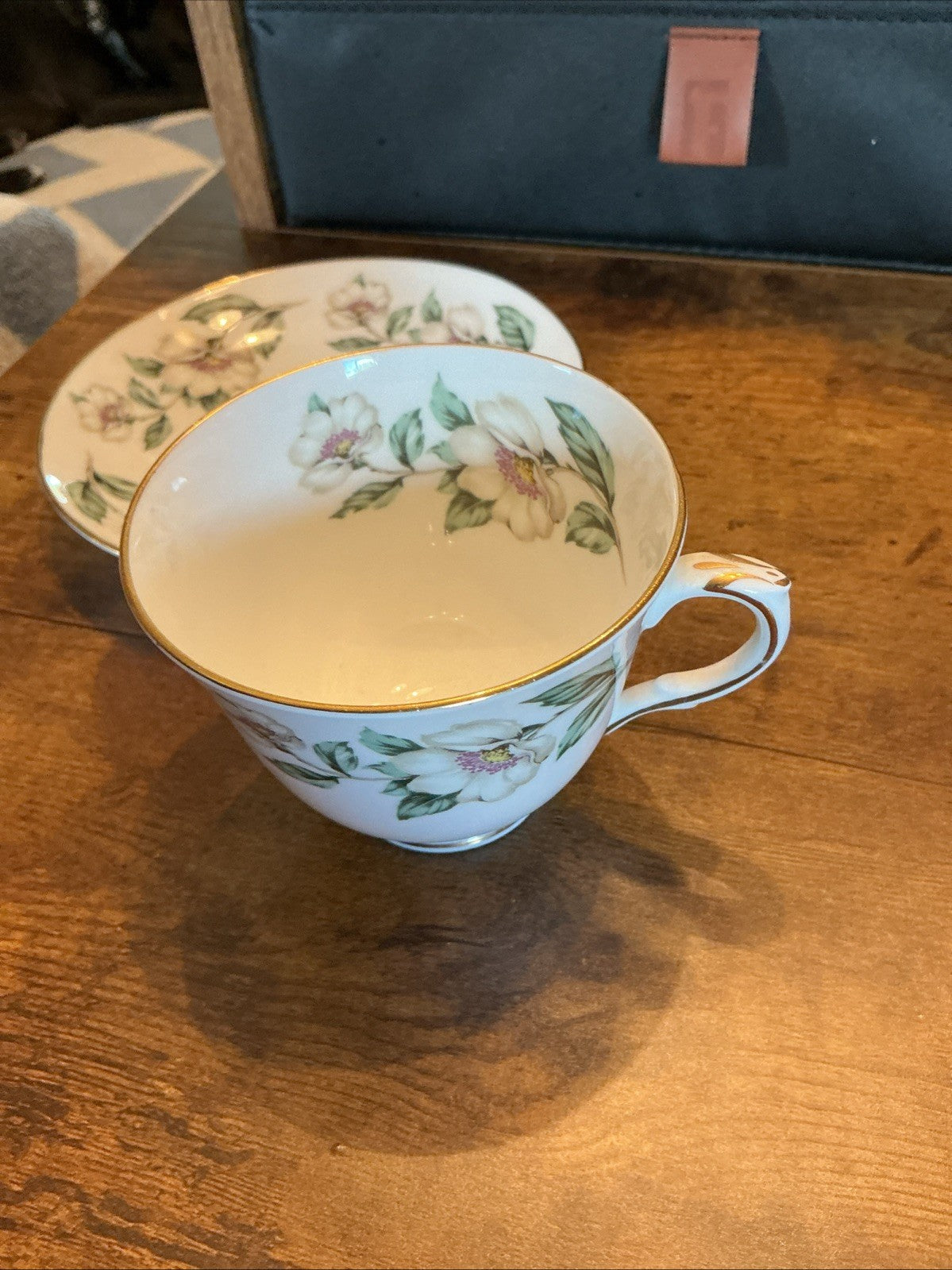 Crown Staffirdshire Pear Blossom Tea Cup And Saucer. CHN 01.2