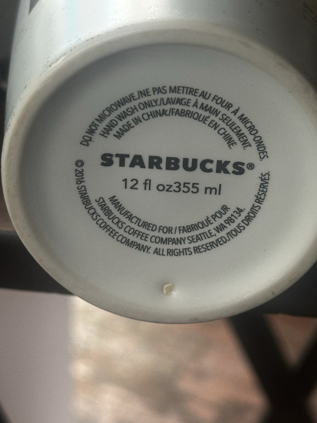 Starbucks Ceramic Tumbler New York The Empire State 2016 12z 355mL NEW BIN 94