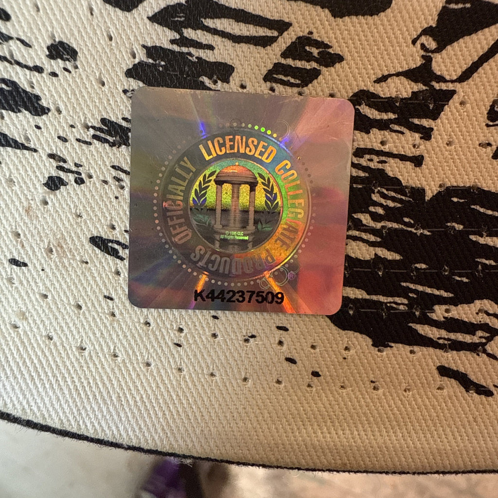 LSU Tigers Zephyr Black Stretch Hat Cap Size Lg/XLg BIN 64