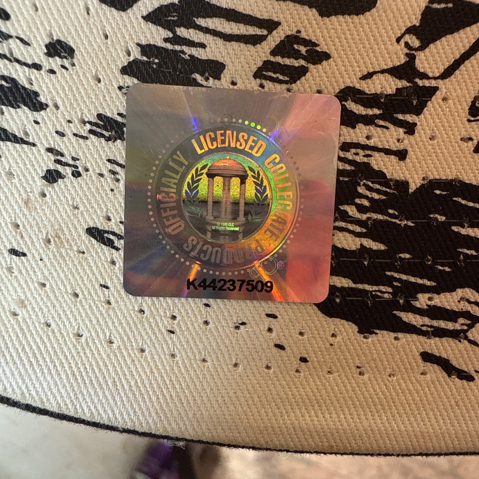 LSU Tigers Zephyr Black Stretch Hat Cap Size Lg/XLg BIN 64