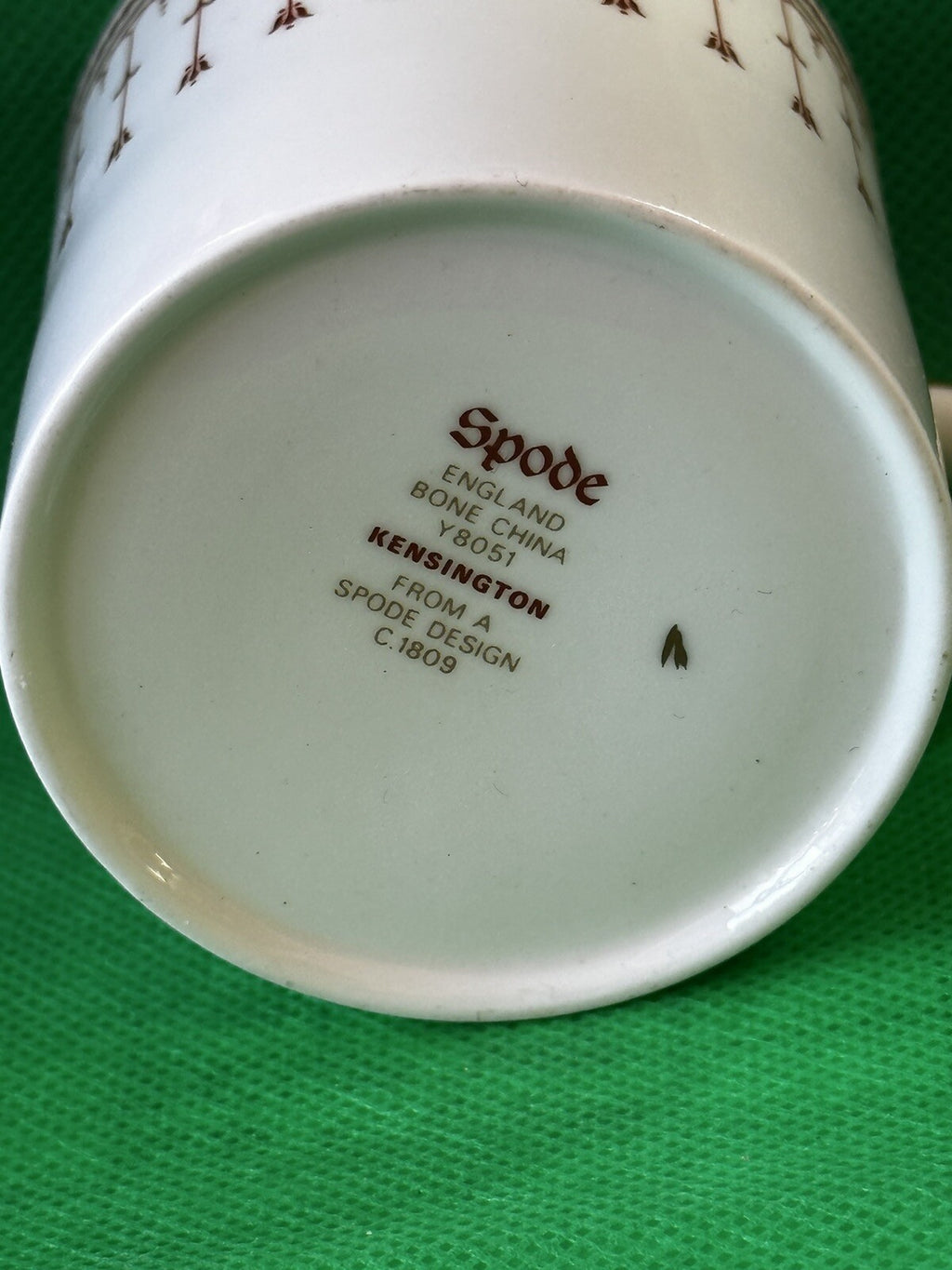 Spode England Bone China  Kensington A Slide Design C 1809 cup & saucer CHN 021