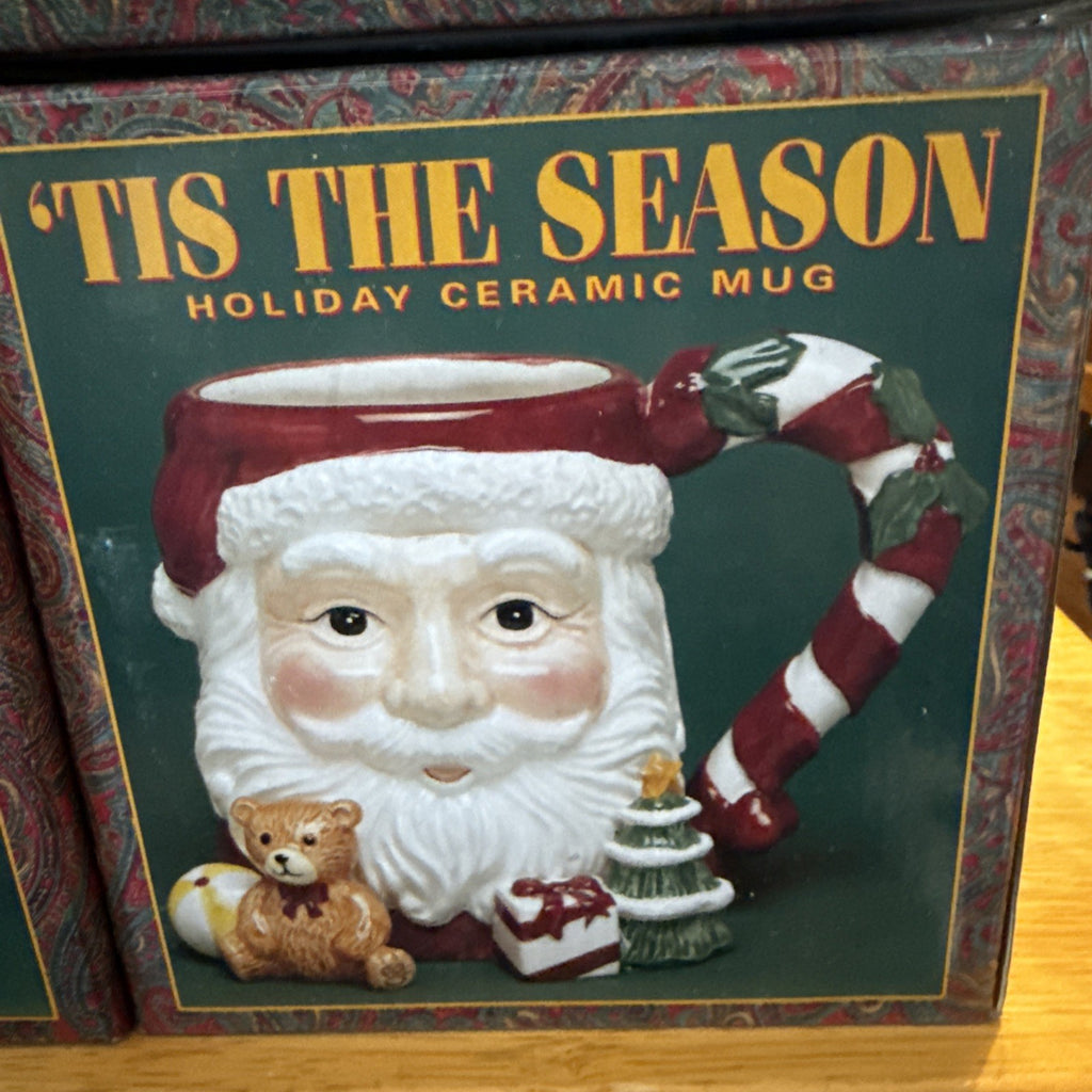 Tis The Season Holiday Mug Set Of Four Mugs W/ Original Boxes Brand New BIN 994