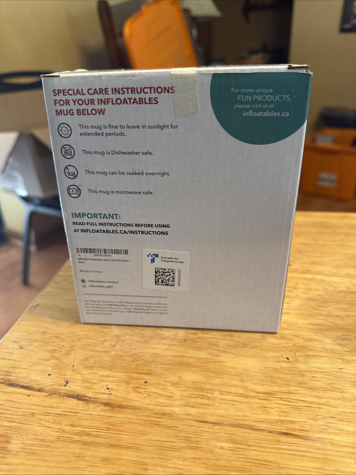 NIB Llhama Cup Mug & Coaster set Figural Ceramic Infloatables Coffee Tea BIN 992