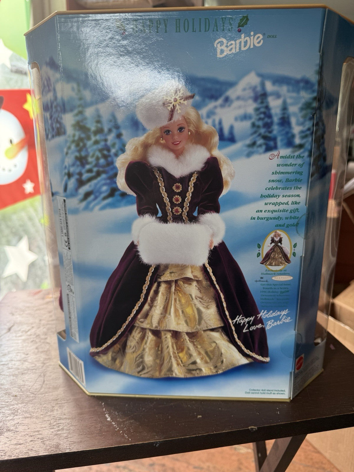 Collectible Mattel 1996 Happy Holidays Special Edition Barbie  #15646 NIB SHE1