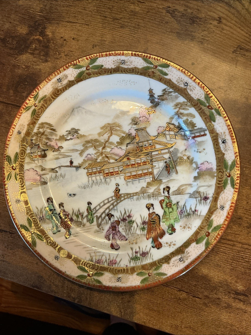 Nippon Royal Kaga 6in Plate Geisha - Vintage. CHN 520