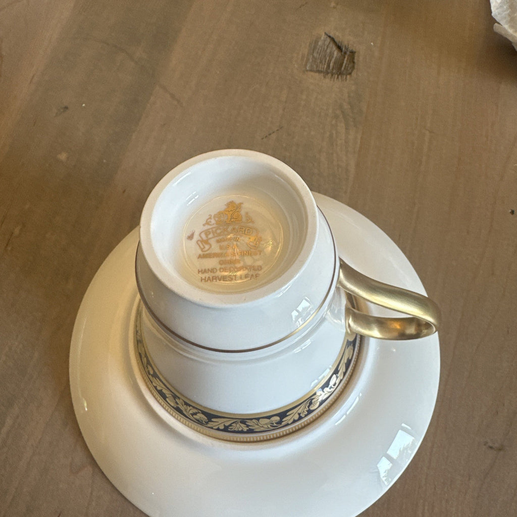 PICKARD HARVEST LEAF CUP & SAUCER"  0511G. CHN 393