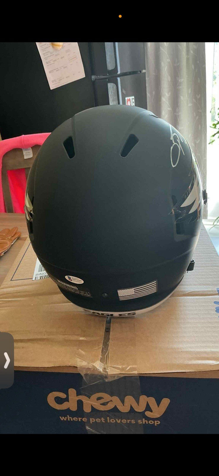 Saquon Barkley Autographed Full Size Replica Matte Black2