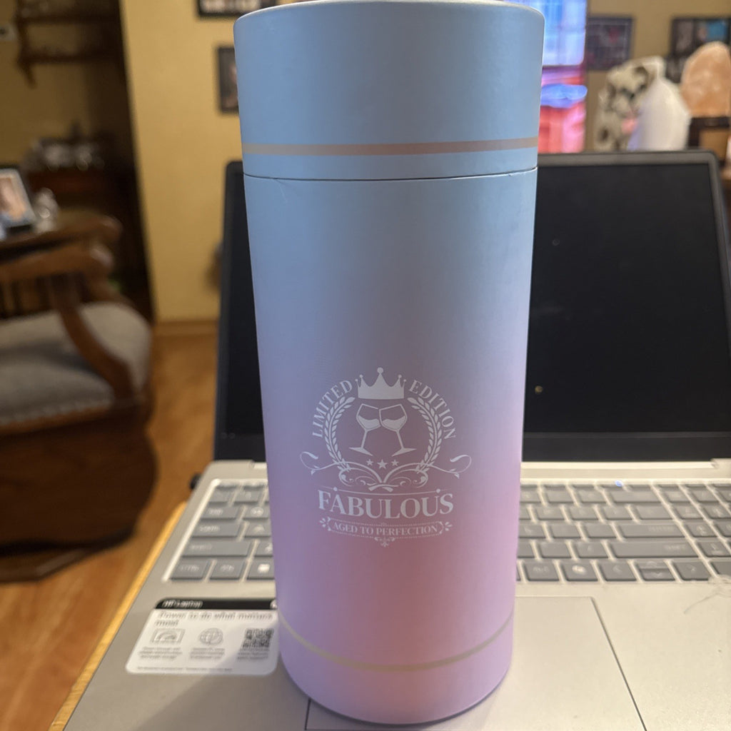 1984 Vntg "Aged to Perfection"  Wine Glass - Great Birthday Gift With Case BIN 90