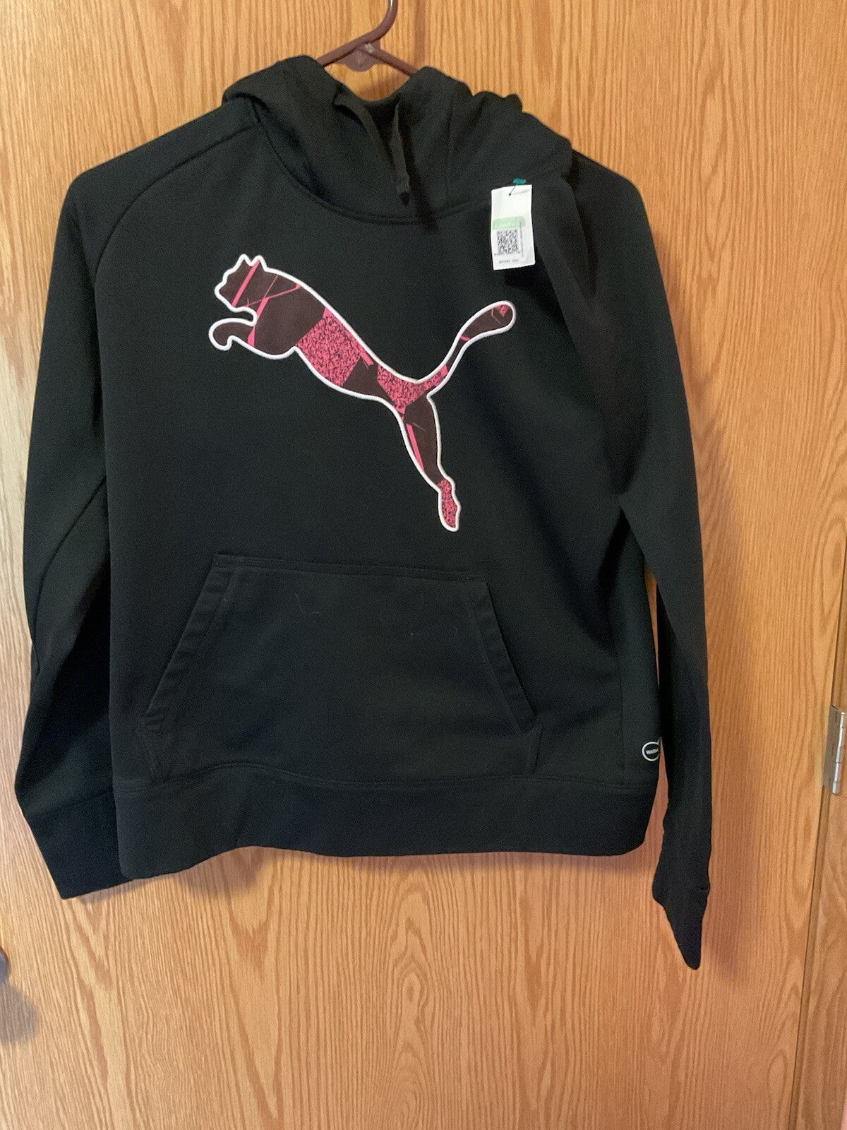 PUMA Women's Hoodie Black Size Large NEW BIN 60