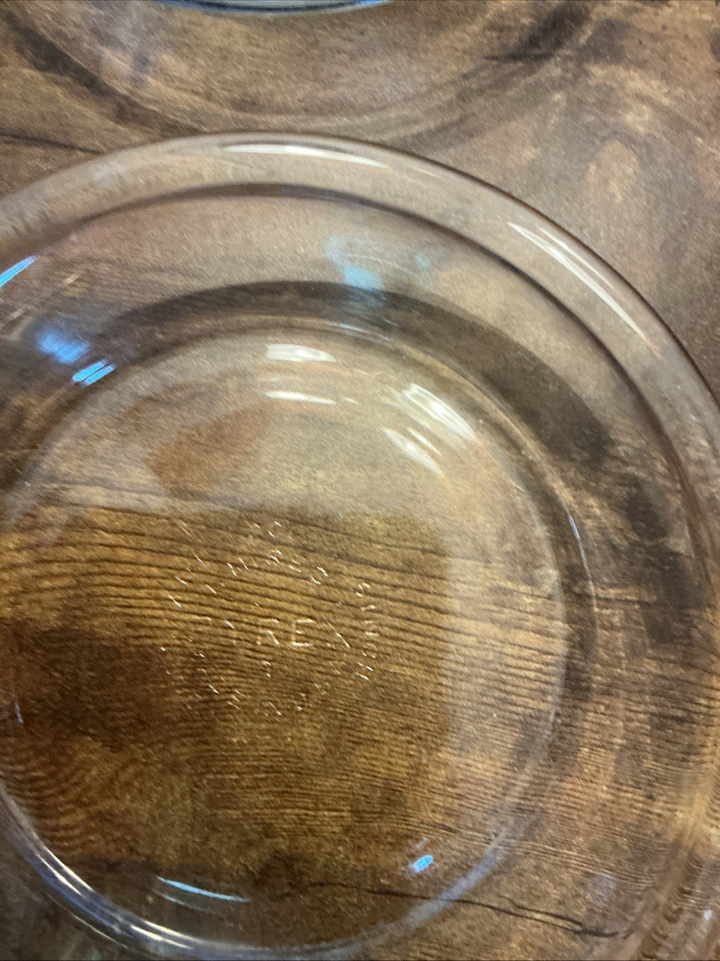 USA  Five Pyrex Clear Glass 6 Inch Pie Baking Pans. CHN 252