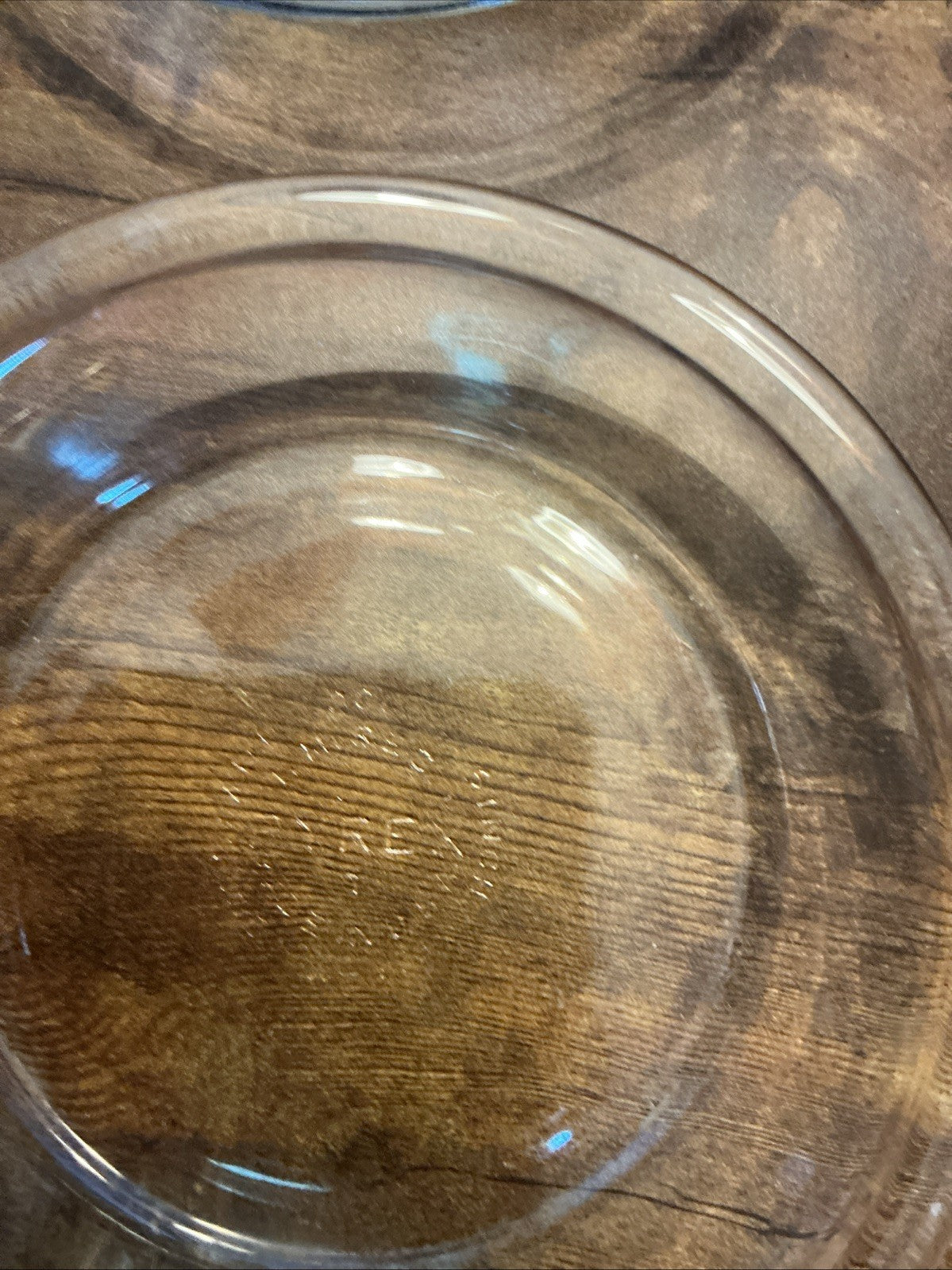 USA  Five Pyrex Clear Glass 6 Inch Pie Baking Pans. CHN 252